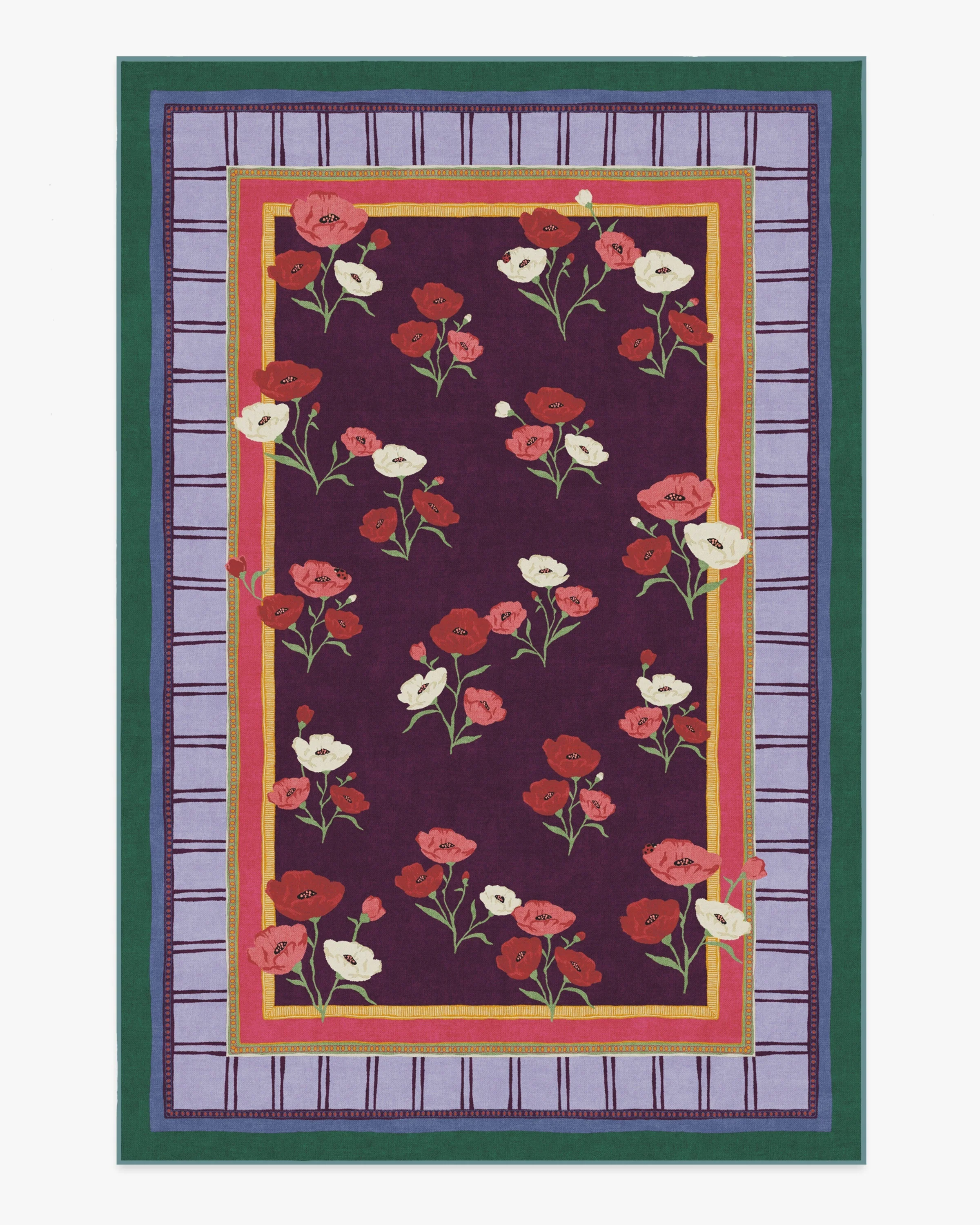 Ambroeus Royal Plum Rug by Iris Apfel - Image 7