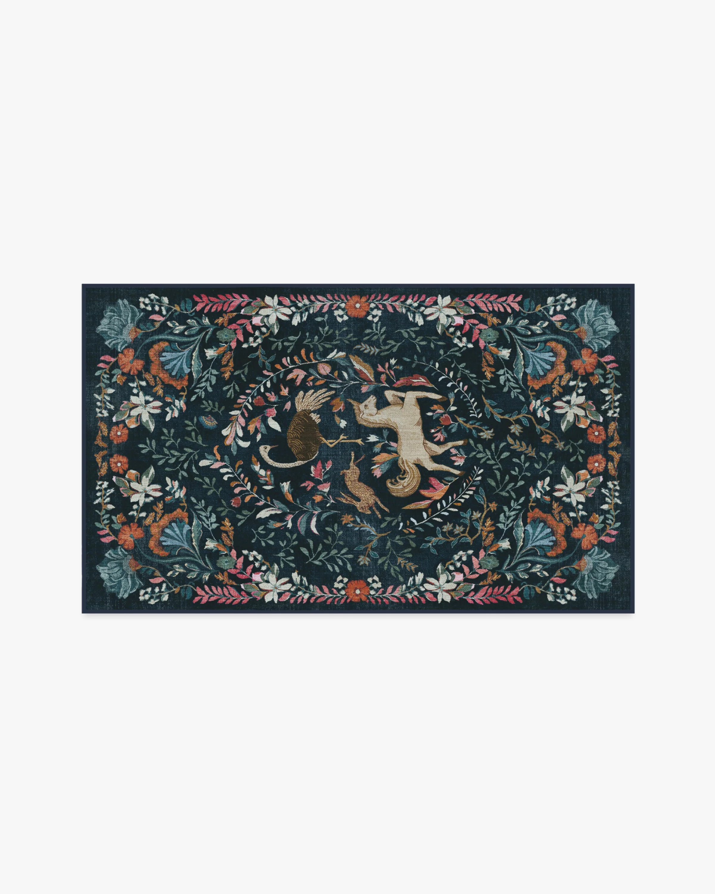 Dreamweaver Blue Multicolor Flatwoven Rug by Iris Apfel - Image 12