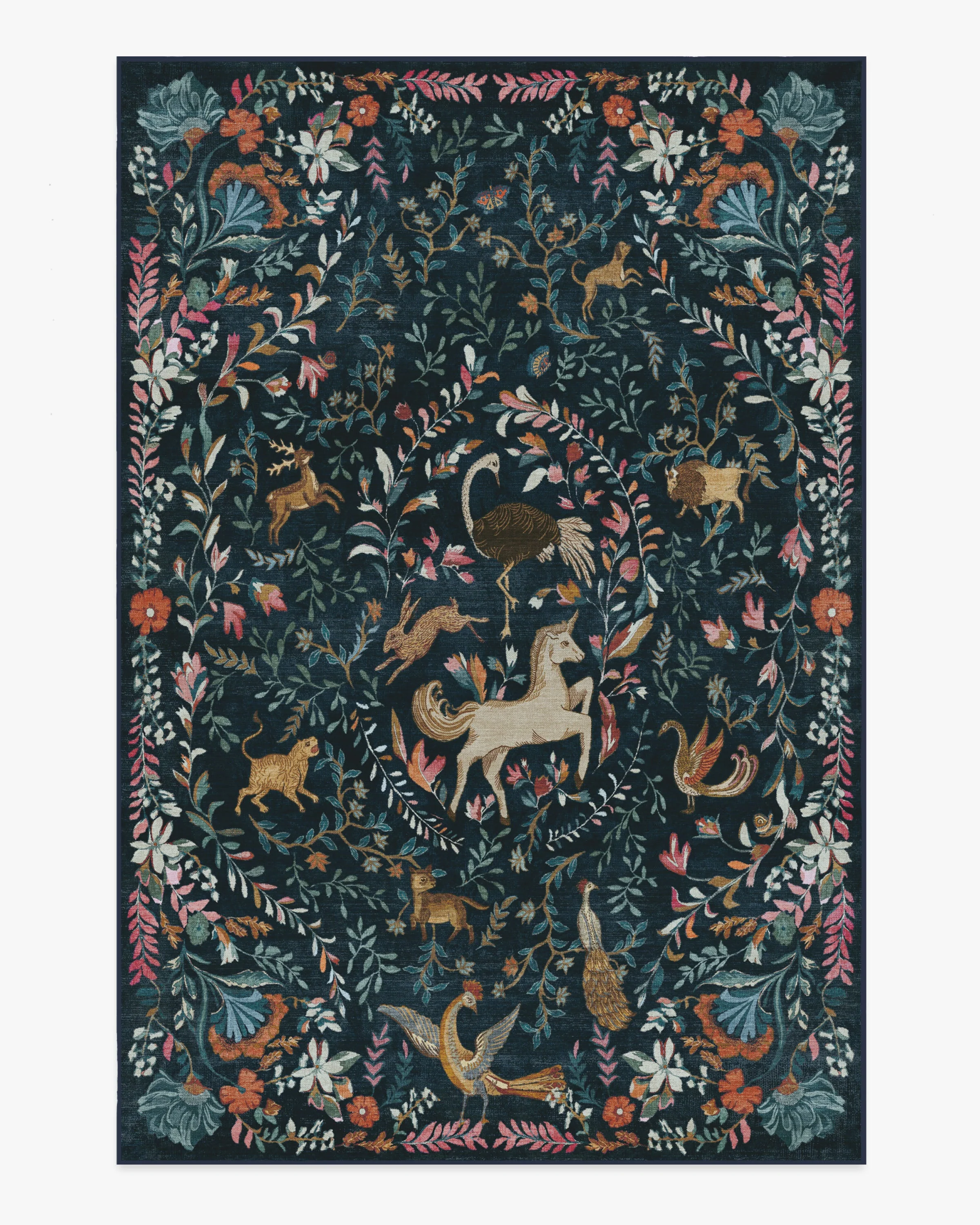 Dreamweaver Blue Multicolor Flatwoven Rug by Iris Apfel - Image 14