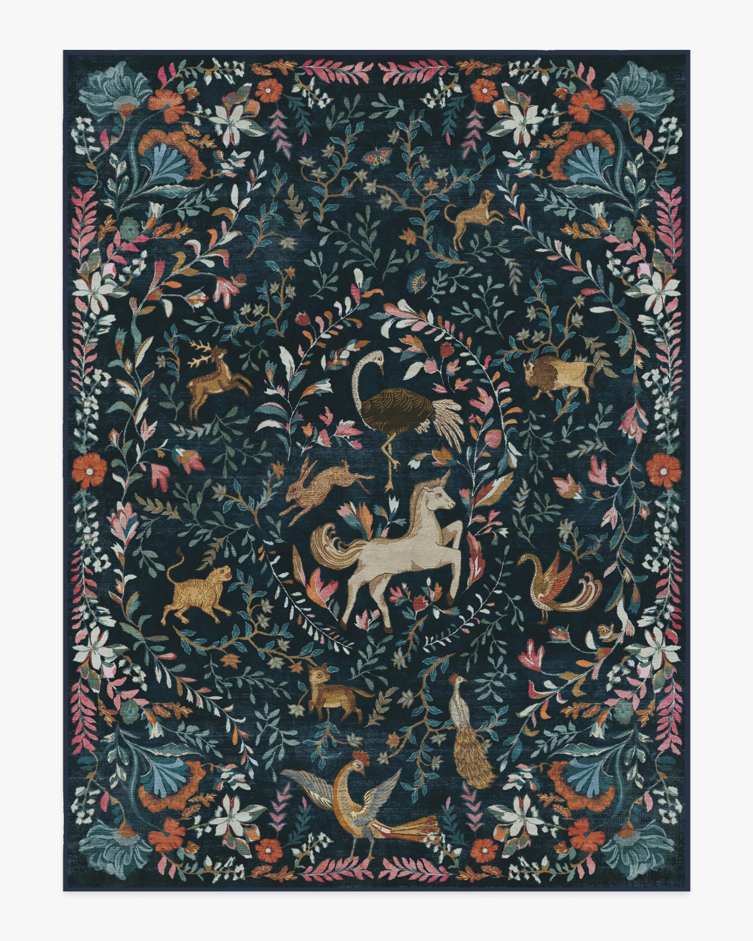 Dreamweaver Blue Multicolor Flatwoven Rug by Iris Apfel - Image 16