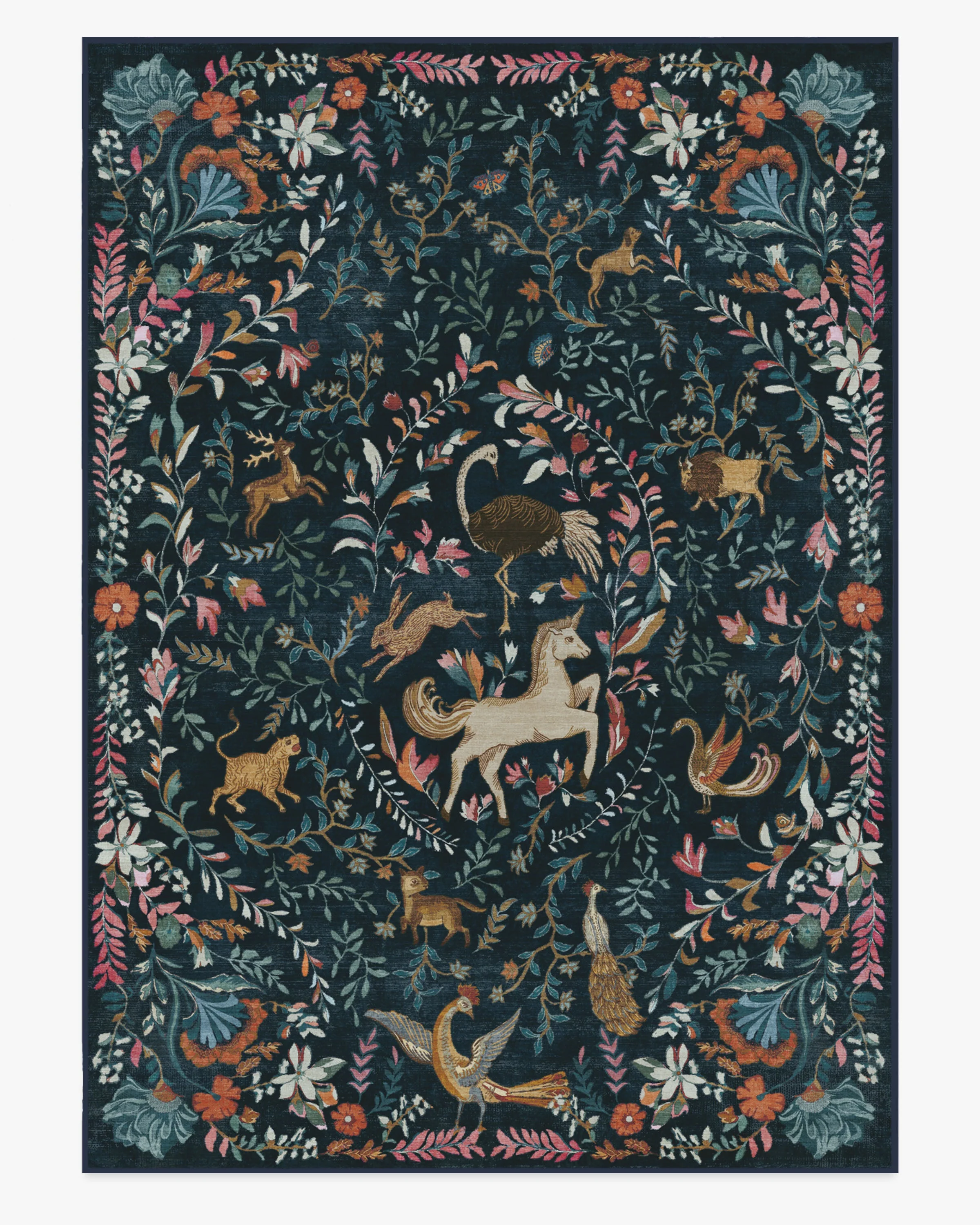 Dreamweaver Blue Multicolor Flatwoven Rug by Iris Apfel - Image 17