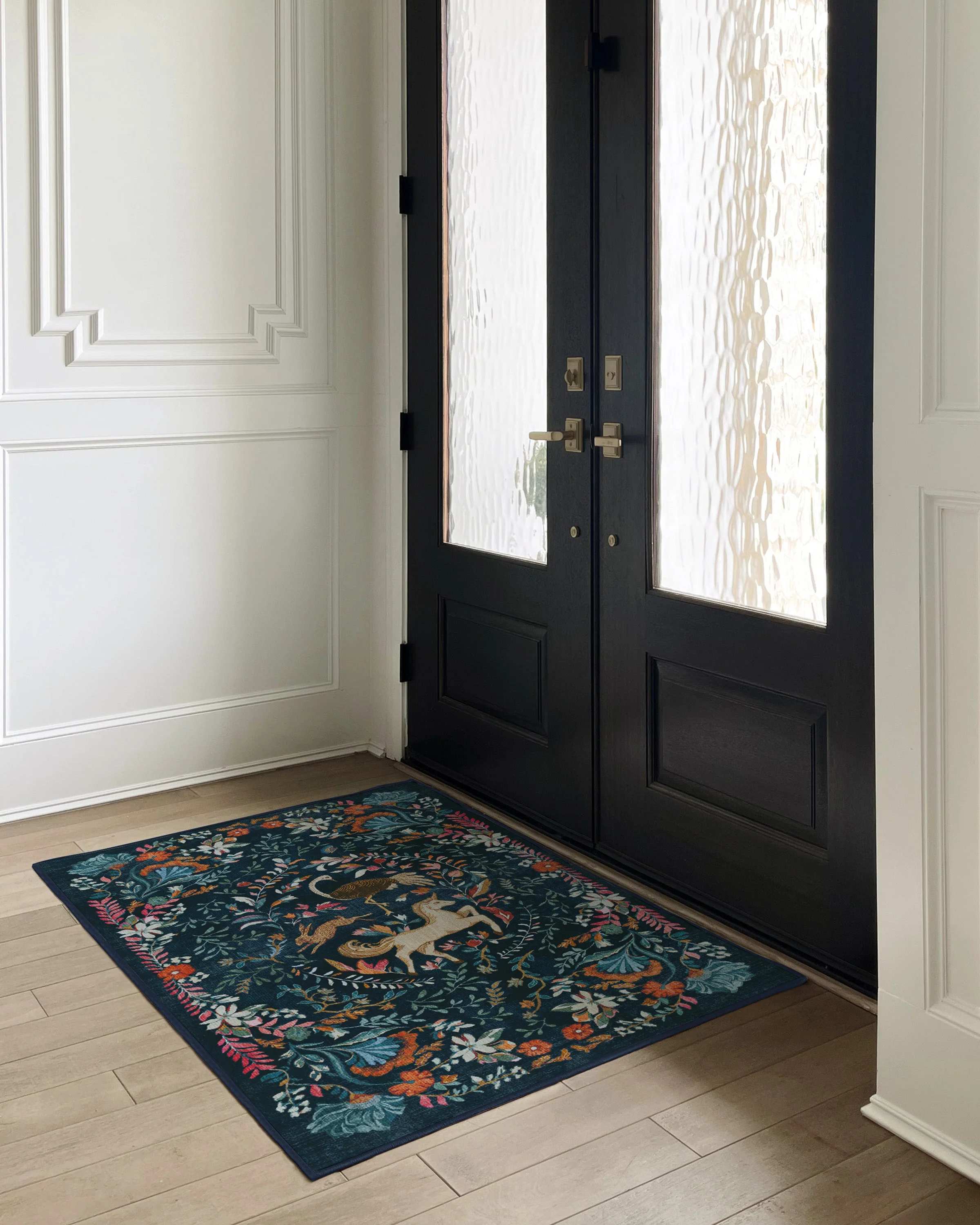Dreamweaver Blue Multicolor Flatwoven Rug by Iris Apfel - Image 6