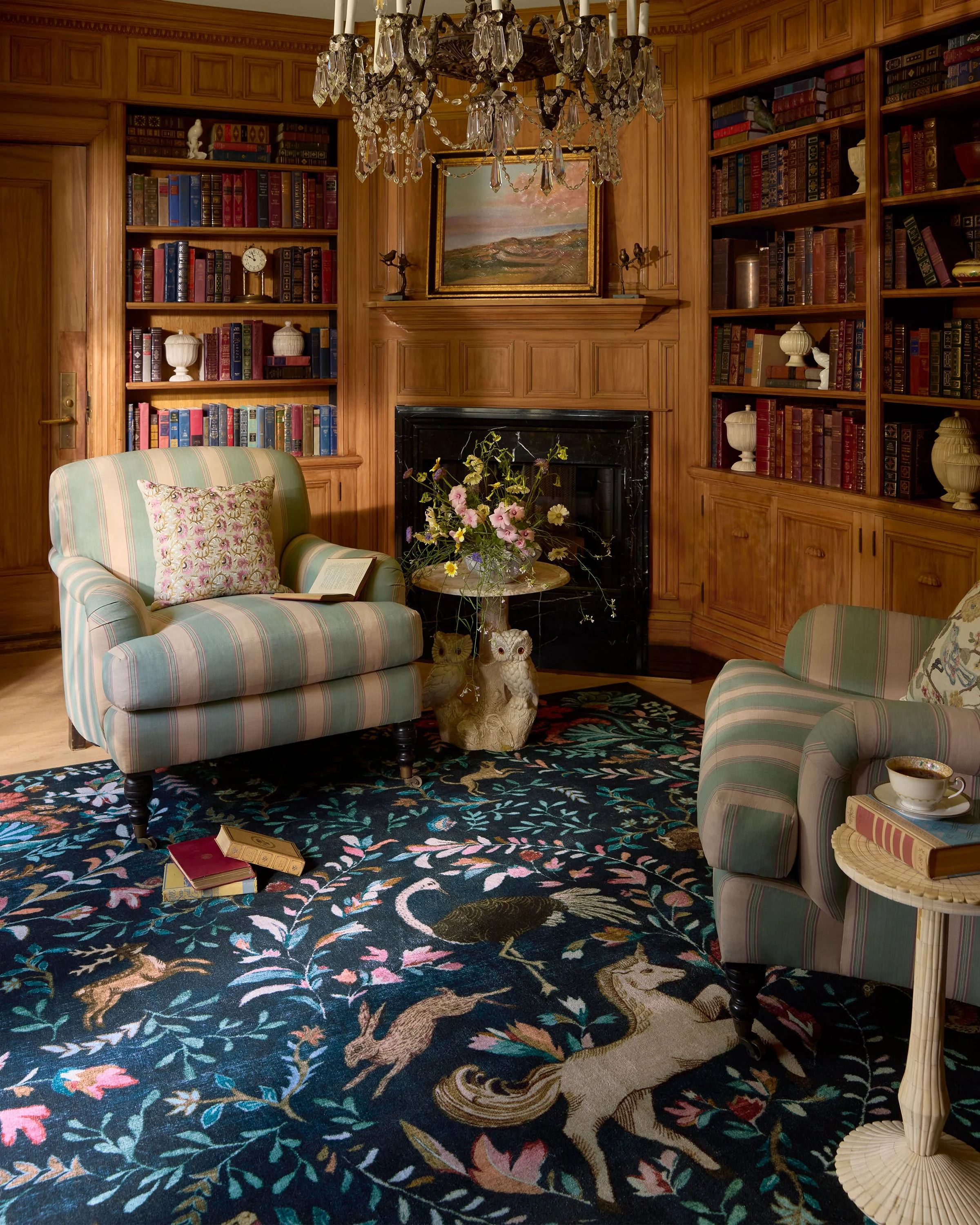 Dreamweaver Blue Multicolor Flatwoven Rug by Iris Apfel - Image 7