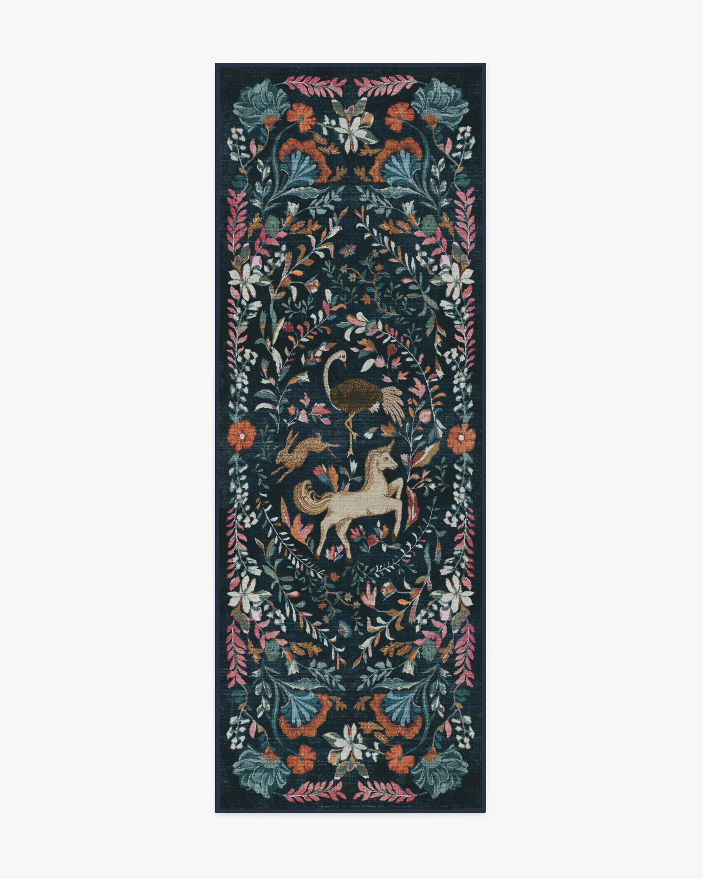 Dreamweaver Blue Multicolor Flatwoven Rug by Iris Apfel - Image 9