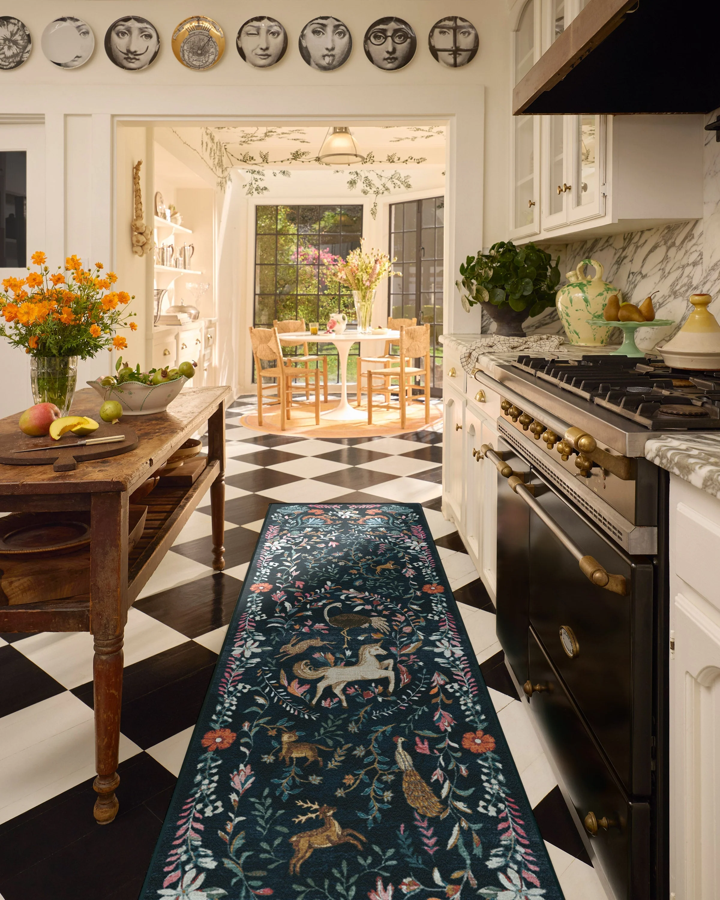 Dreamweaver Blue Multicolor Rug by Iris Apfel - Image 16