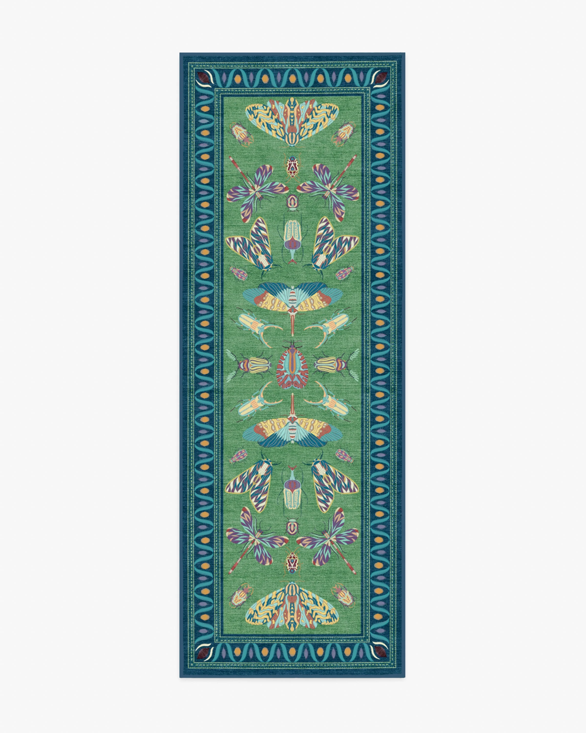 Flutterby Green & Sapphire Rug by Iris Apfel - Image 7