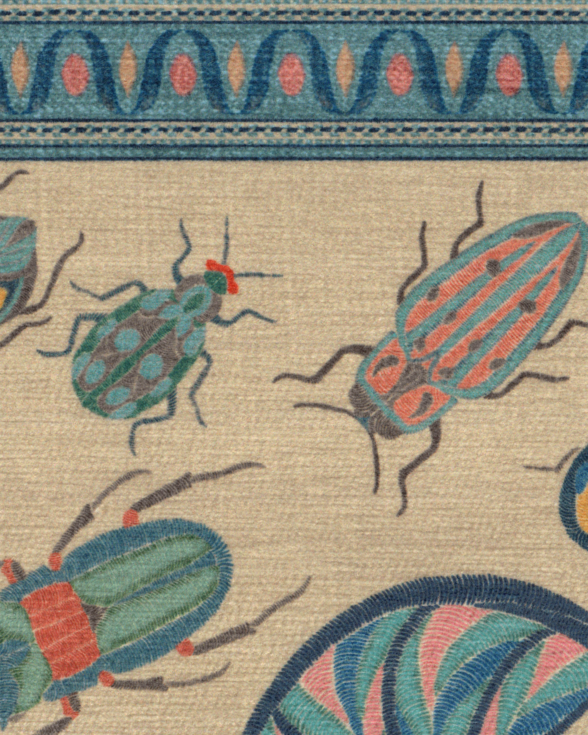 Flutterby Multicolor Rug by Iris Apfel - Image 12
