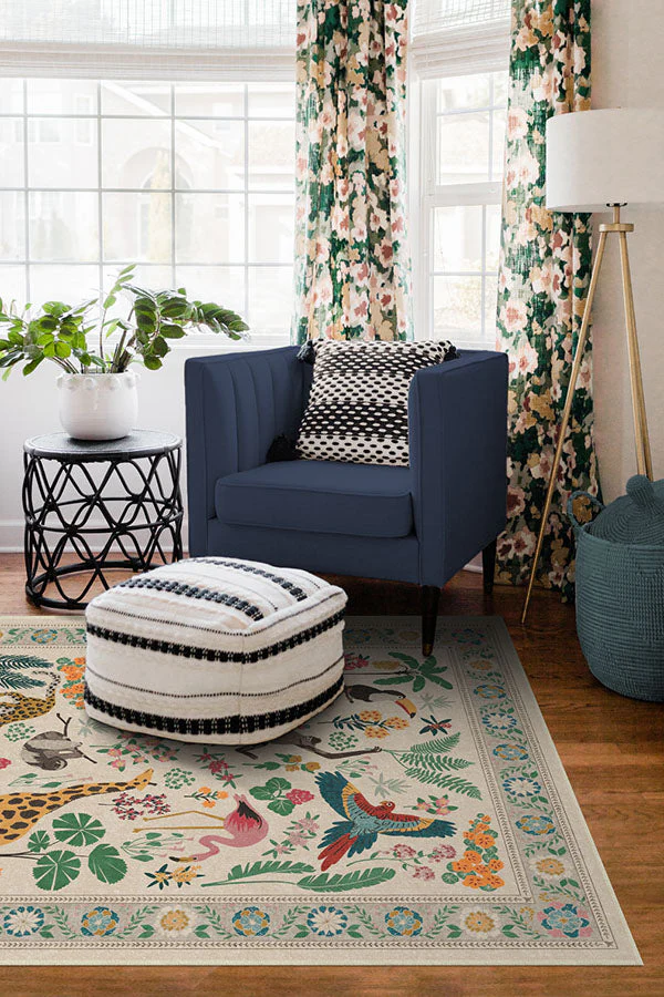 Jingle Jungle Flatwoven Rug by Iris Apfel - Image 3