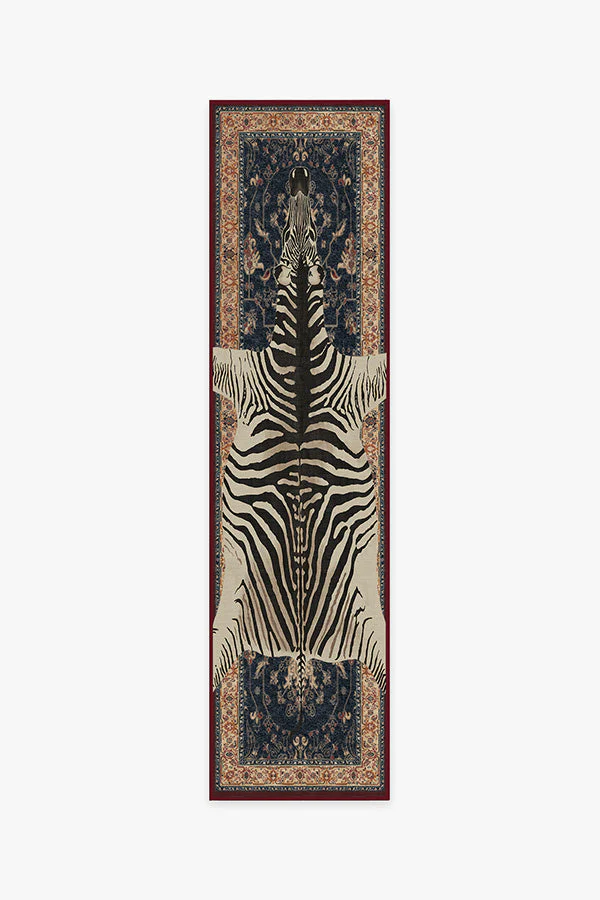 On Safari Sapphire Rug by Iris Apfel - Image 4