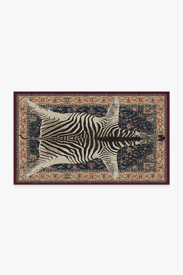 On Safari Sapphire Rug by Iris Apfel - Image 5