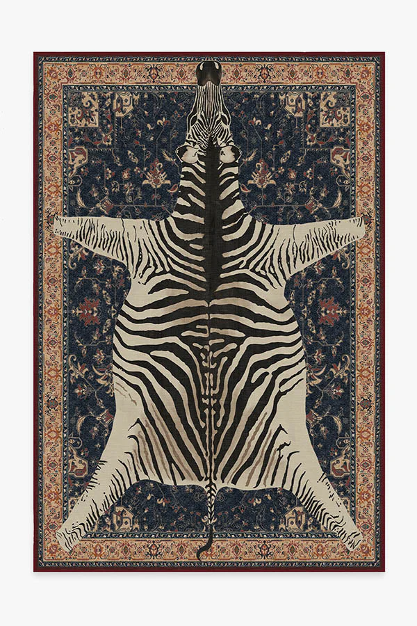 On Safari Sapphire Rug by Iris Apfel - Image 7