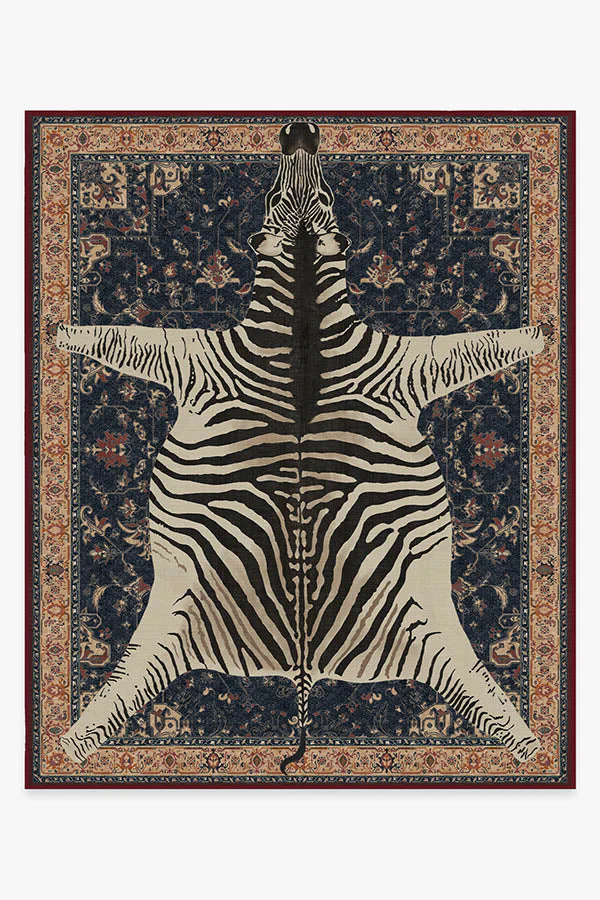 On Safari Sapphire Rug by Iris Apfel - Image 8