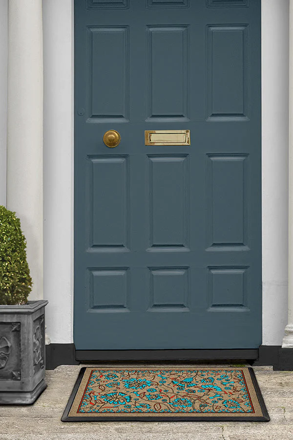 Spring Has Sprung Turquoise Doormat by Iris Apfel - Image 3