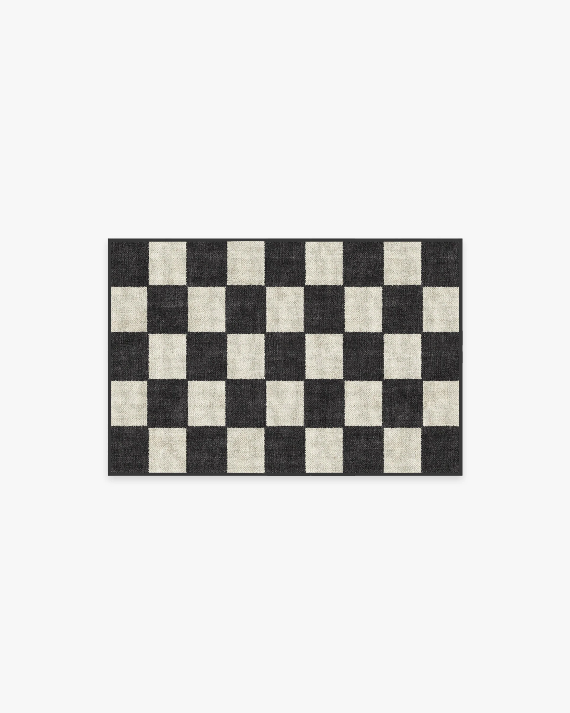 Jaque Checkered Black Flatwoven Rug - Image 9