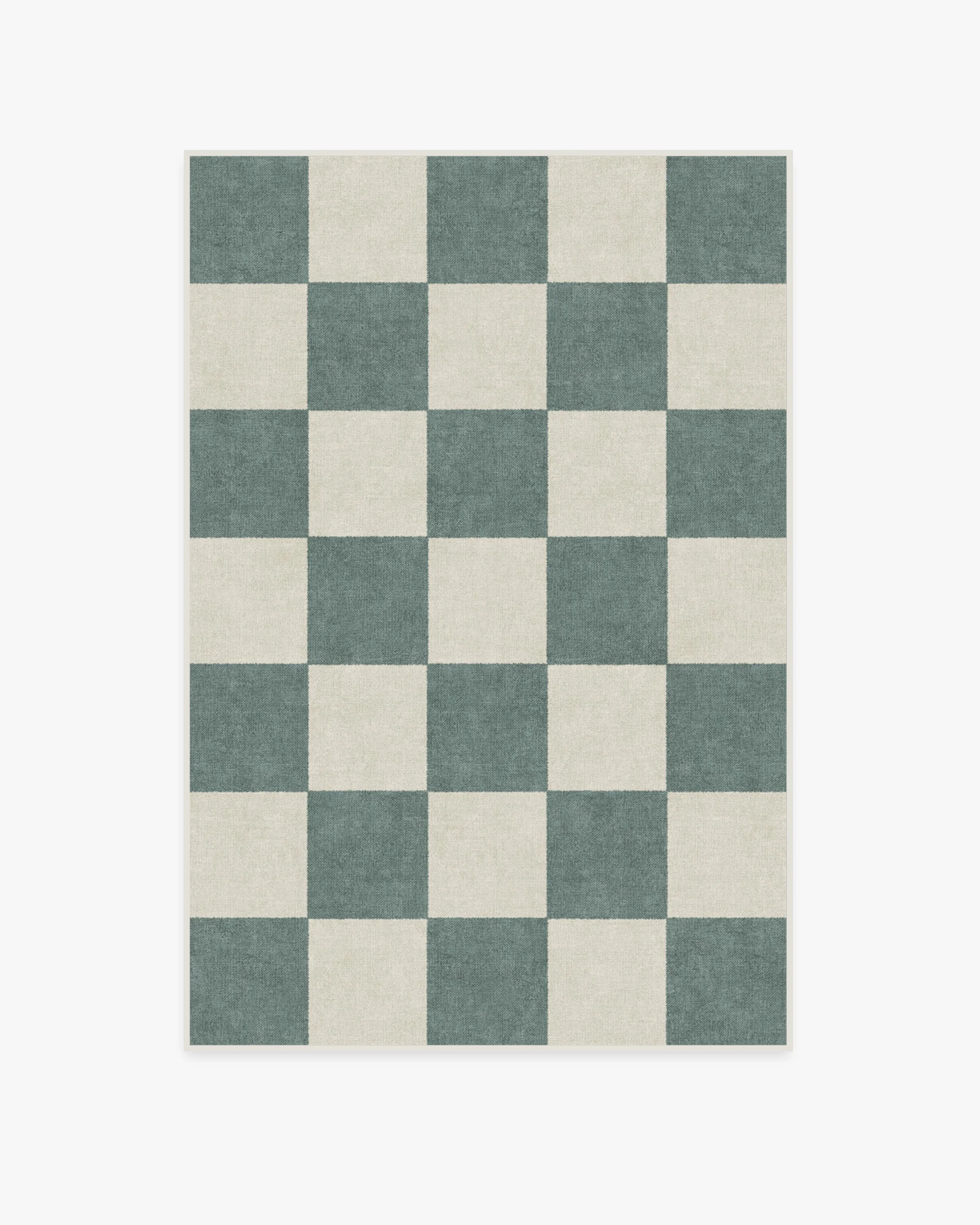 Jaque Checkered Slate Green Flatwoven Rug - Image 14