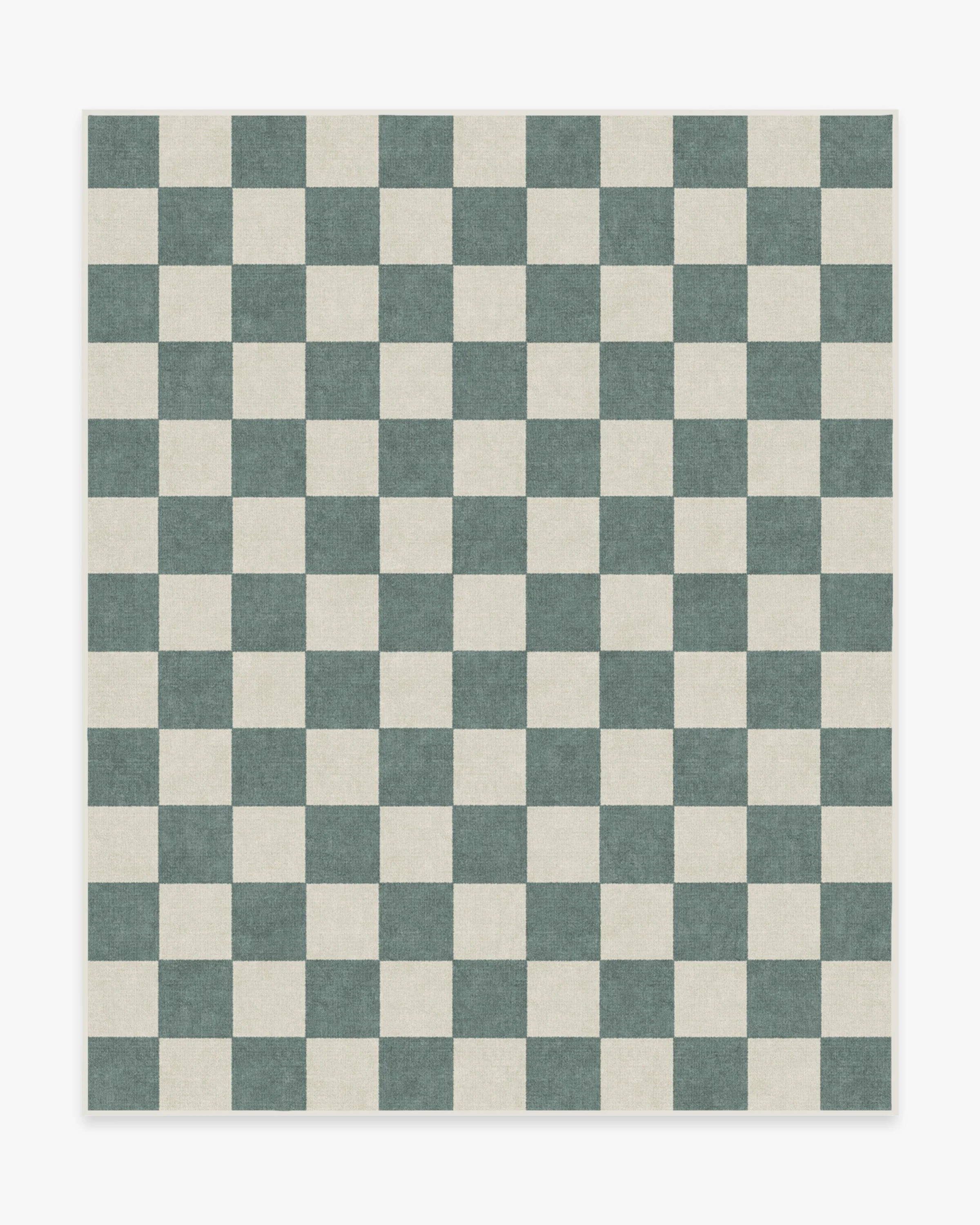Jaque Checkered Slate Green Flatwoven Rug - Image 16