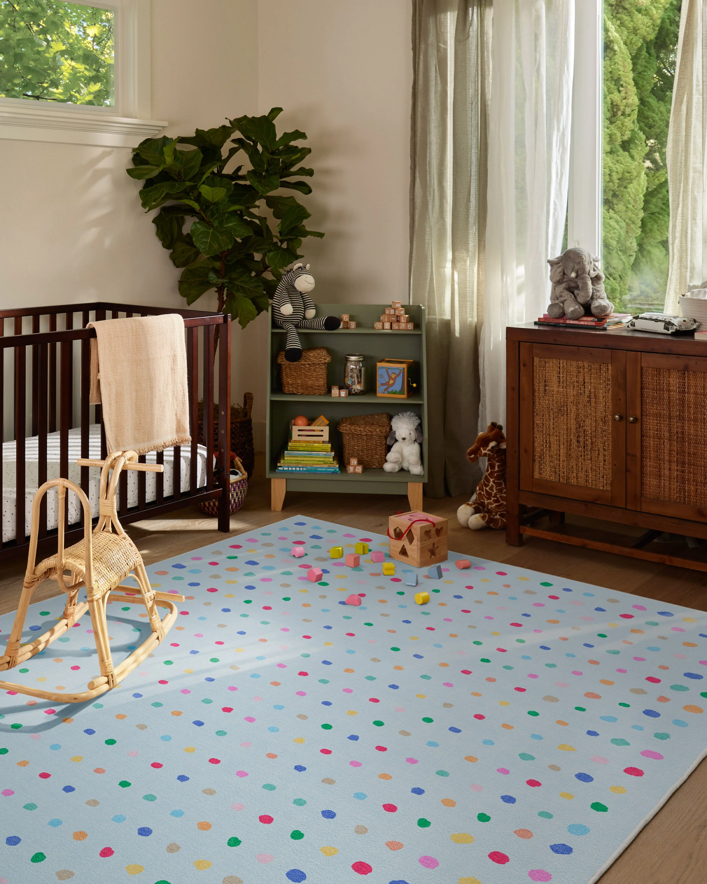 Jelly Dot Blue Rug - Image 3
