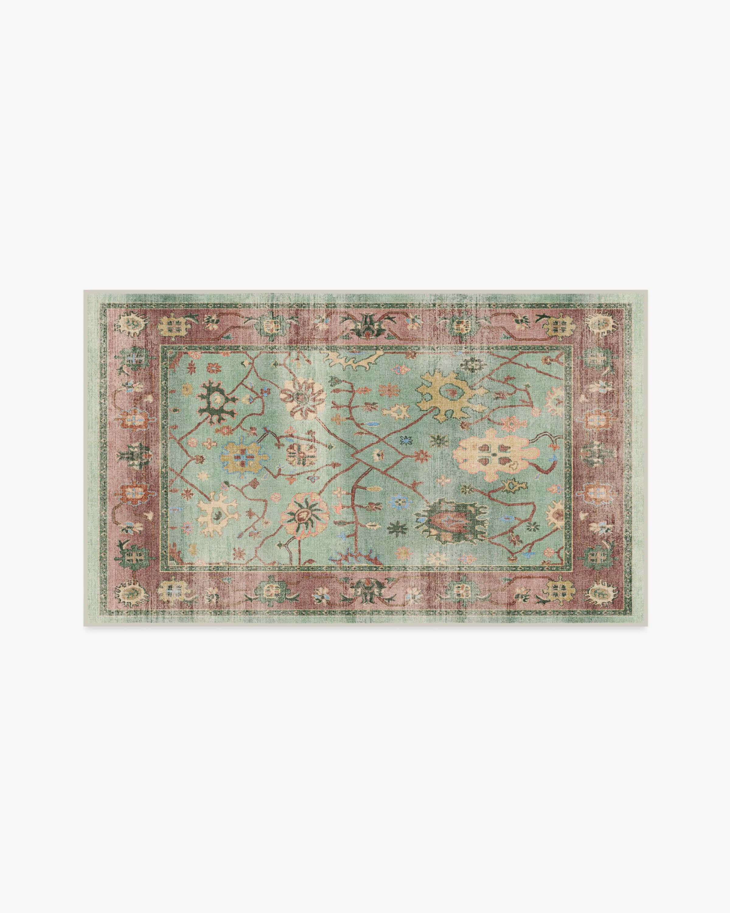 Jemima Sage and Rosewood Flatwoven Rug - Image 13