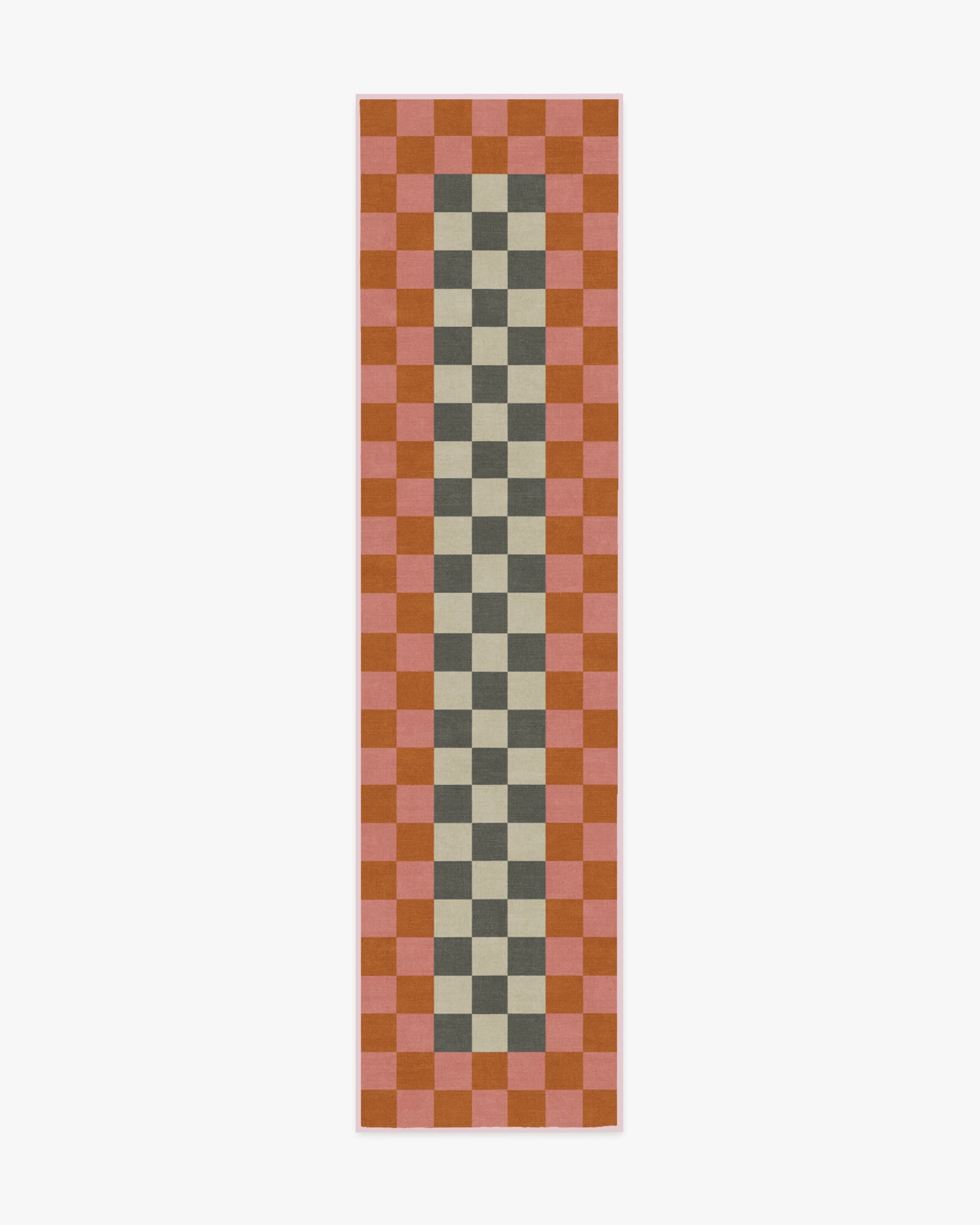 Checker Border Pink & Orange Flatwoven Rug by Jonathan Adler - Image 11