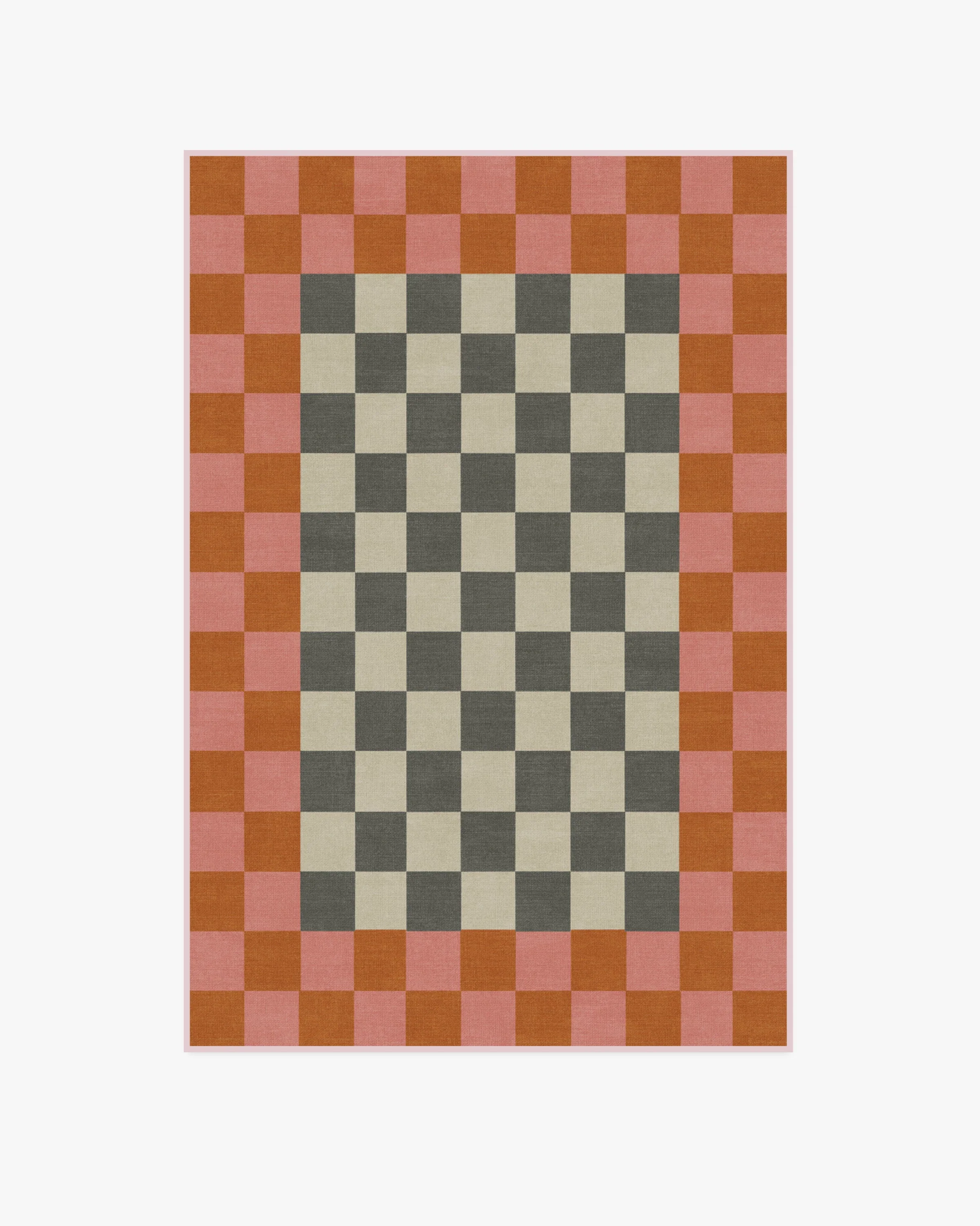 Checker Border Pink & Orange Flatwoven Rug by Jonathan Adler - Image 14