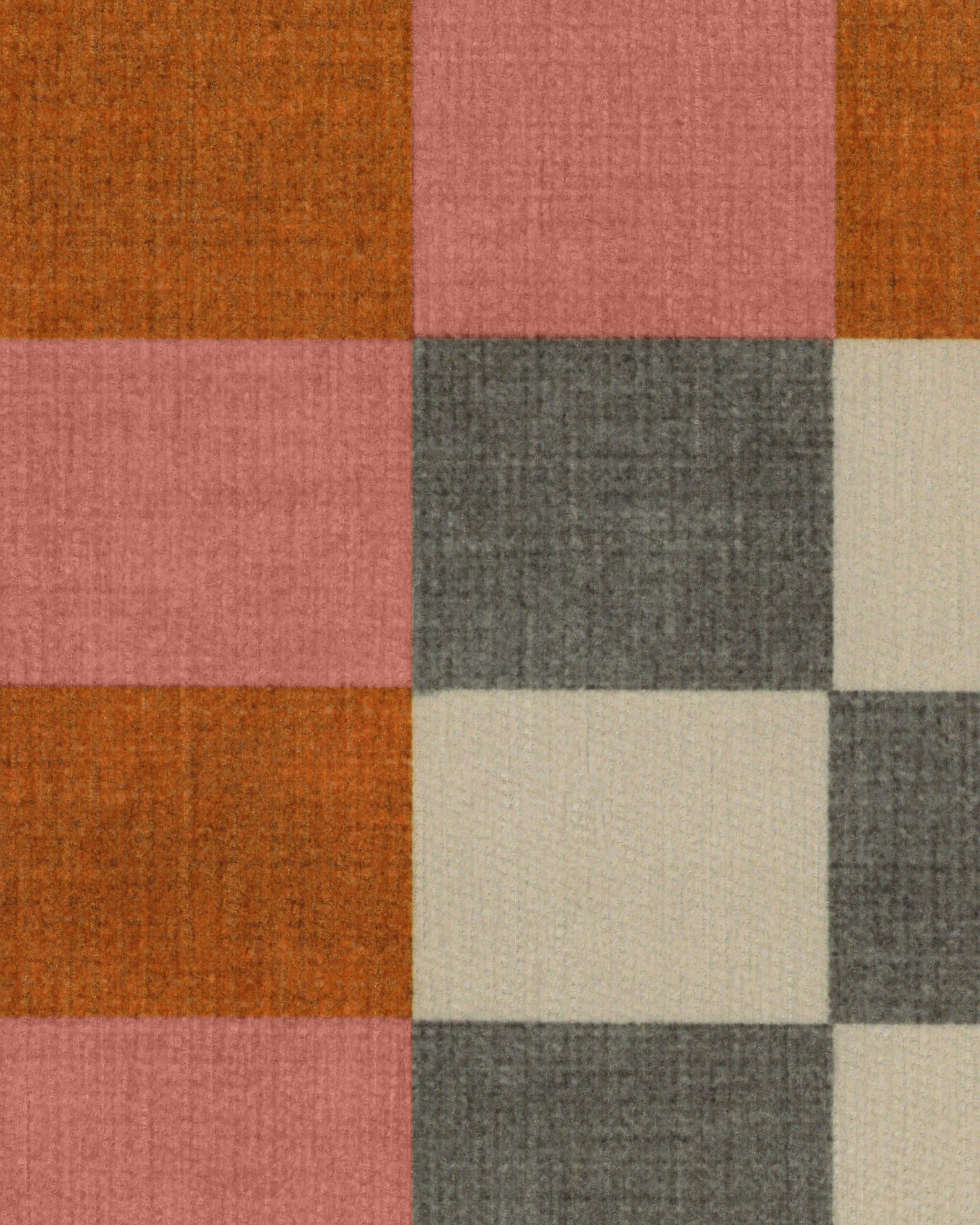 Checker Border Pink & Orange Rug by Jonathan Adler - Image 12