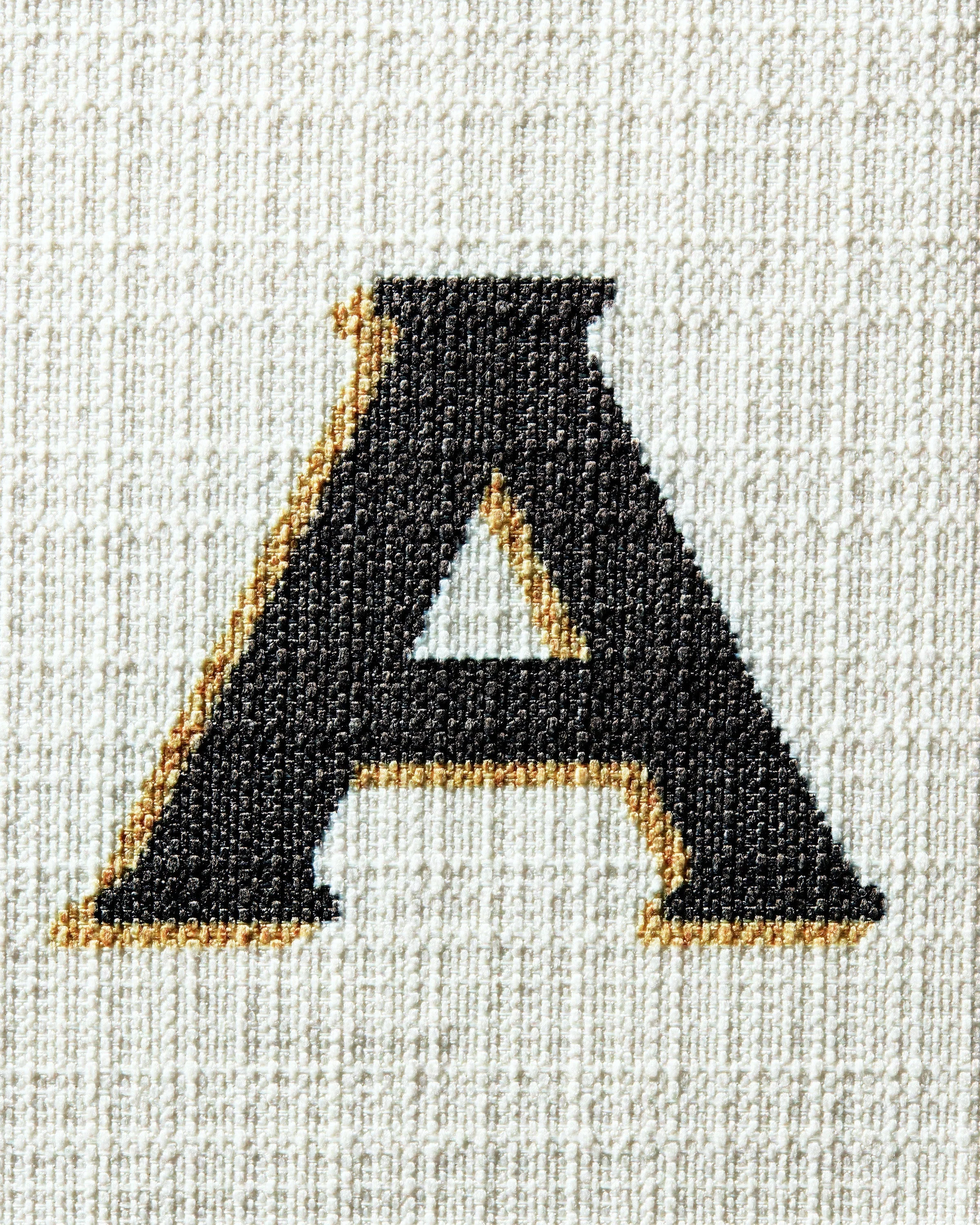 Classic Monogram Ivory Woven Pet Bed, Small by Jonathan Adler - Image 2