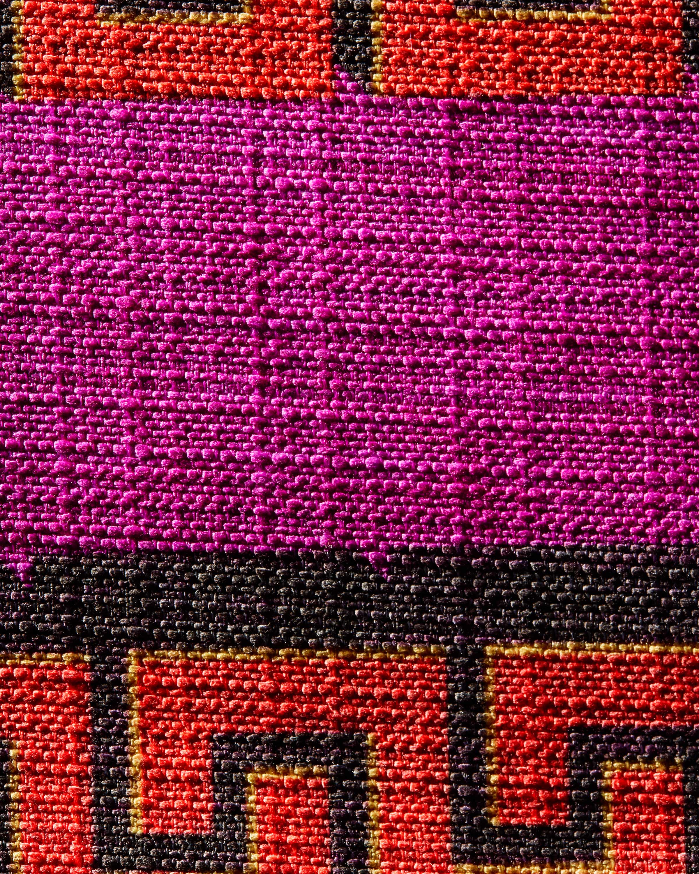 Greek Key Fuchsia Woven Throw Pillow by Jonathan Adler - Image 7