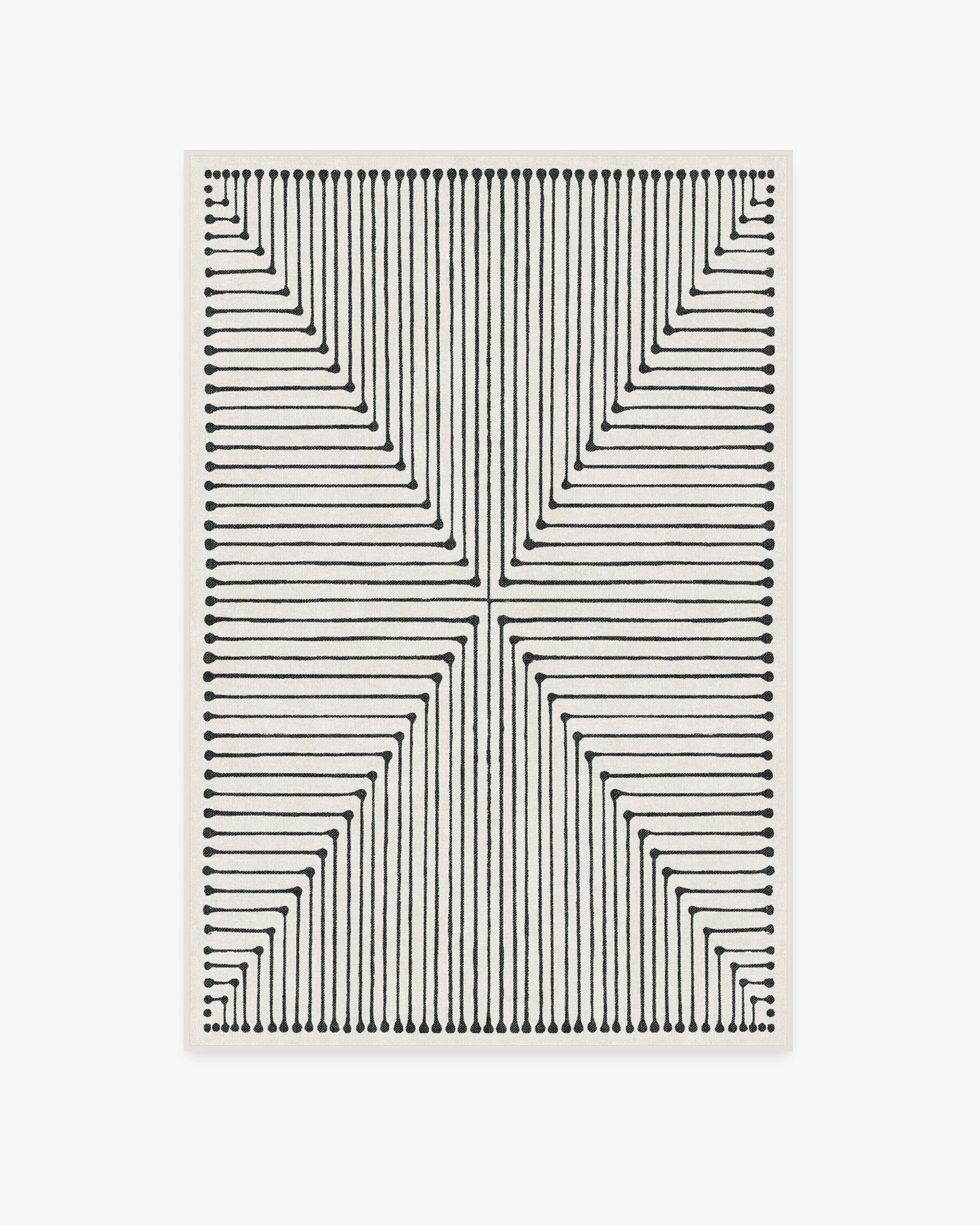 Inkdrop Black & Ivory Flatwoven Rug by Jonathan Adler - Image 14