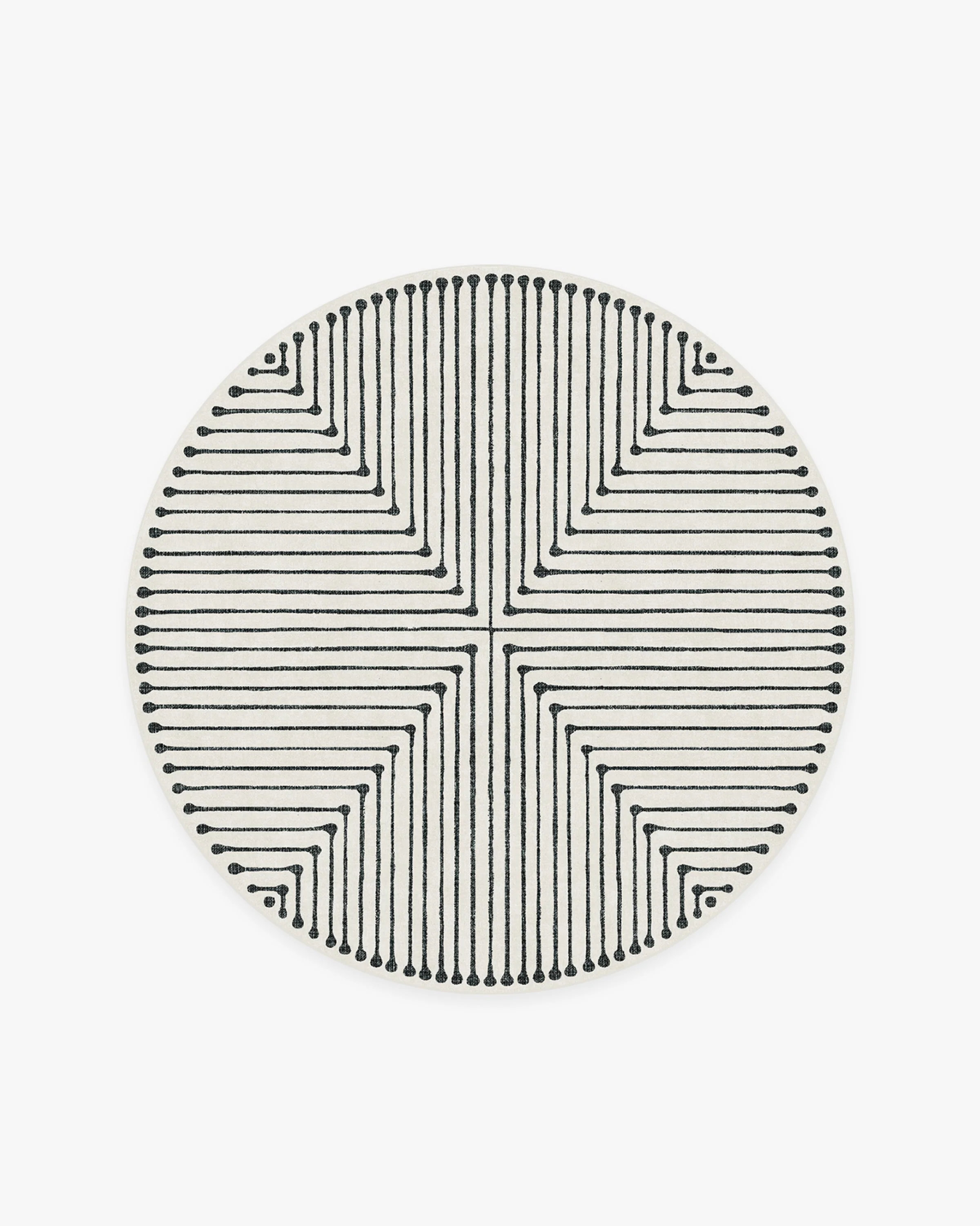 Inkdrop Black & Ivory Flatwoven Rug by Jonathan Adler - Image 19