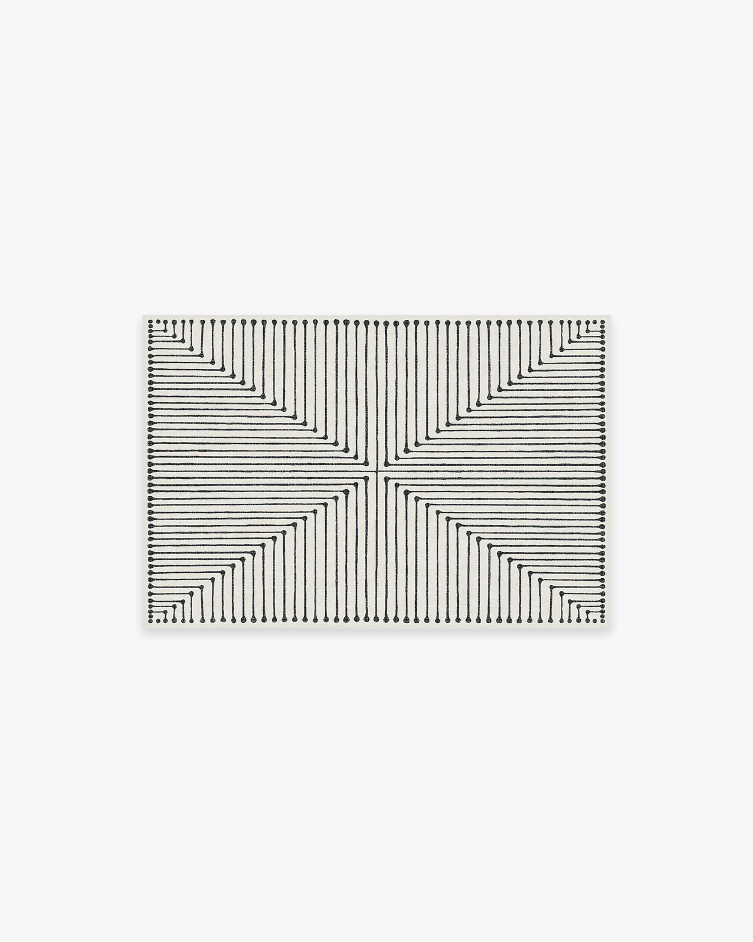Inkdrop Black & Ivory Rug by Jonathan Adler - Image 2