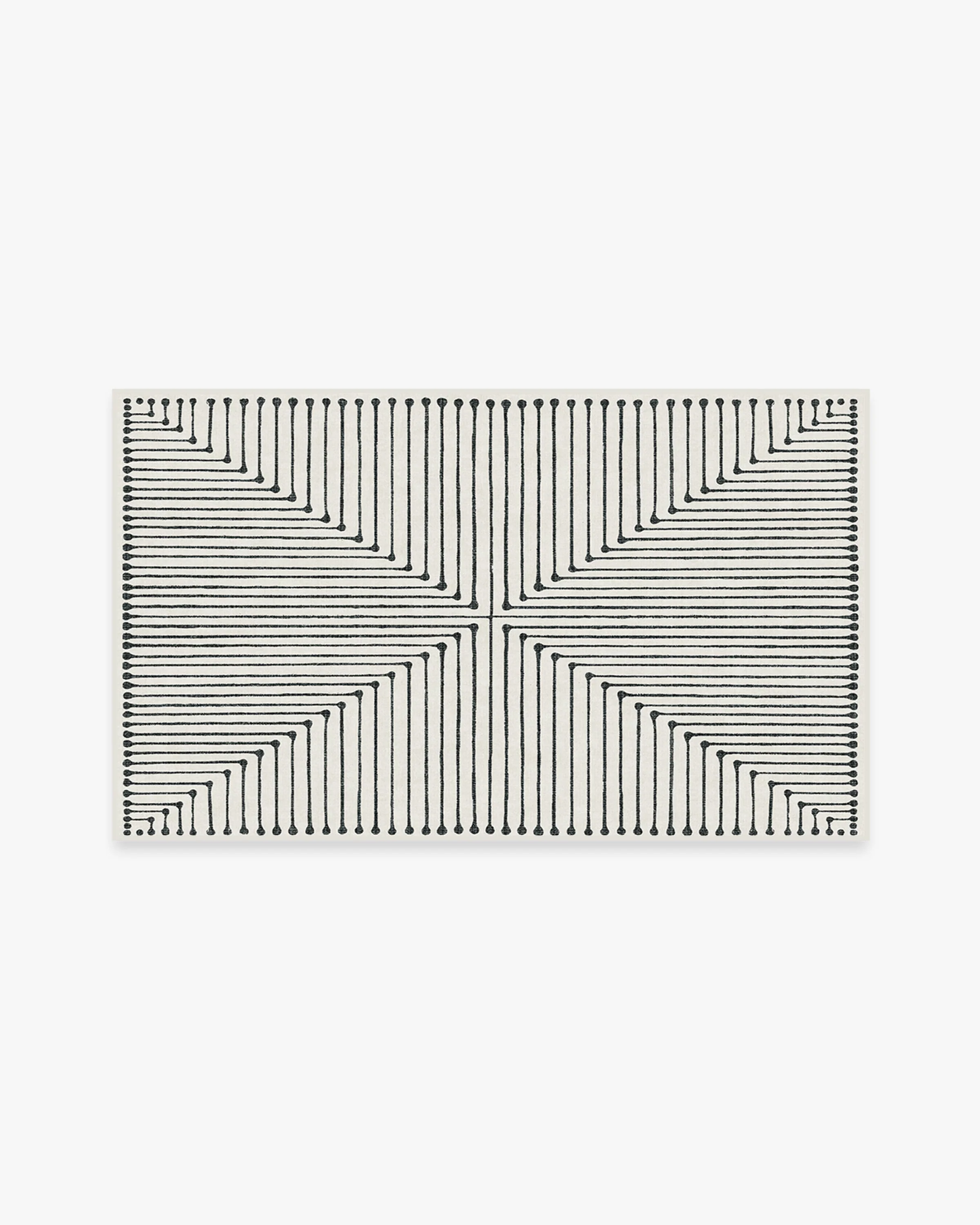 Inkdrop Black & Ivory Rug by Jonathan Adler - Image 6