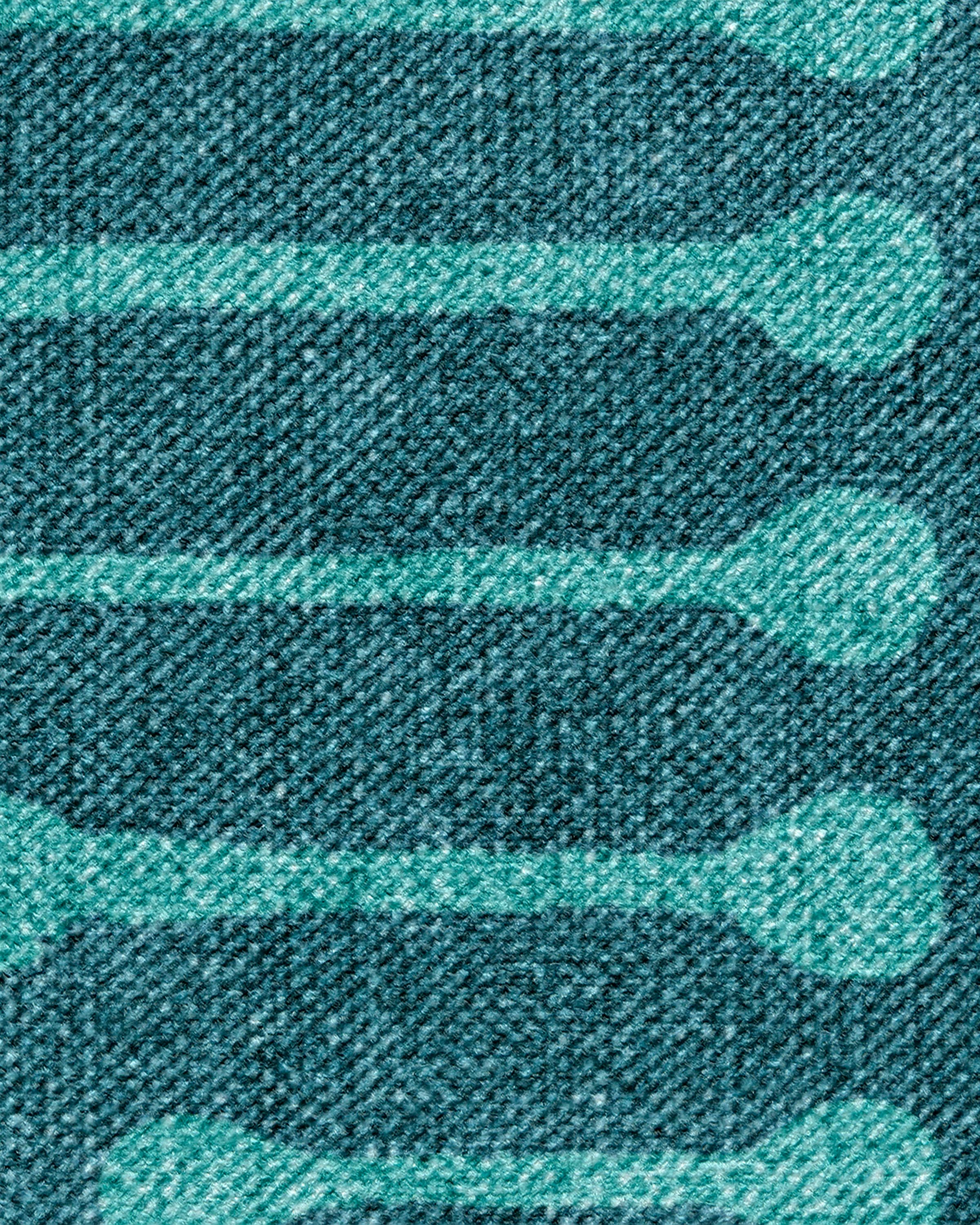 Inkdrop Blue & Teal Flatwoven Rug by Jonathan Adler - Image 5