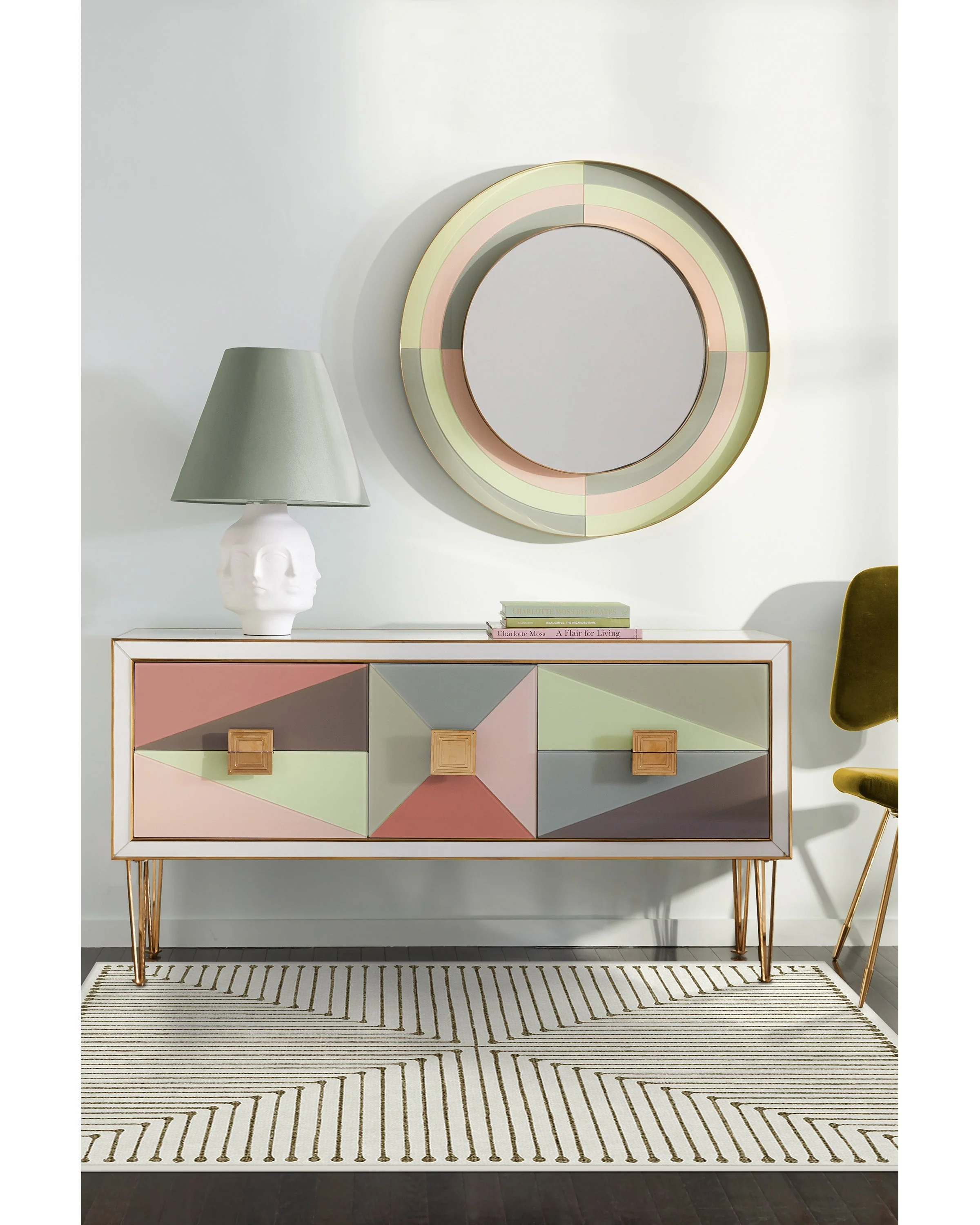 Inkdrop Camel & Ivory Rug by Jonathan Adler - Image 19