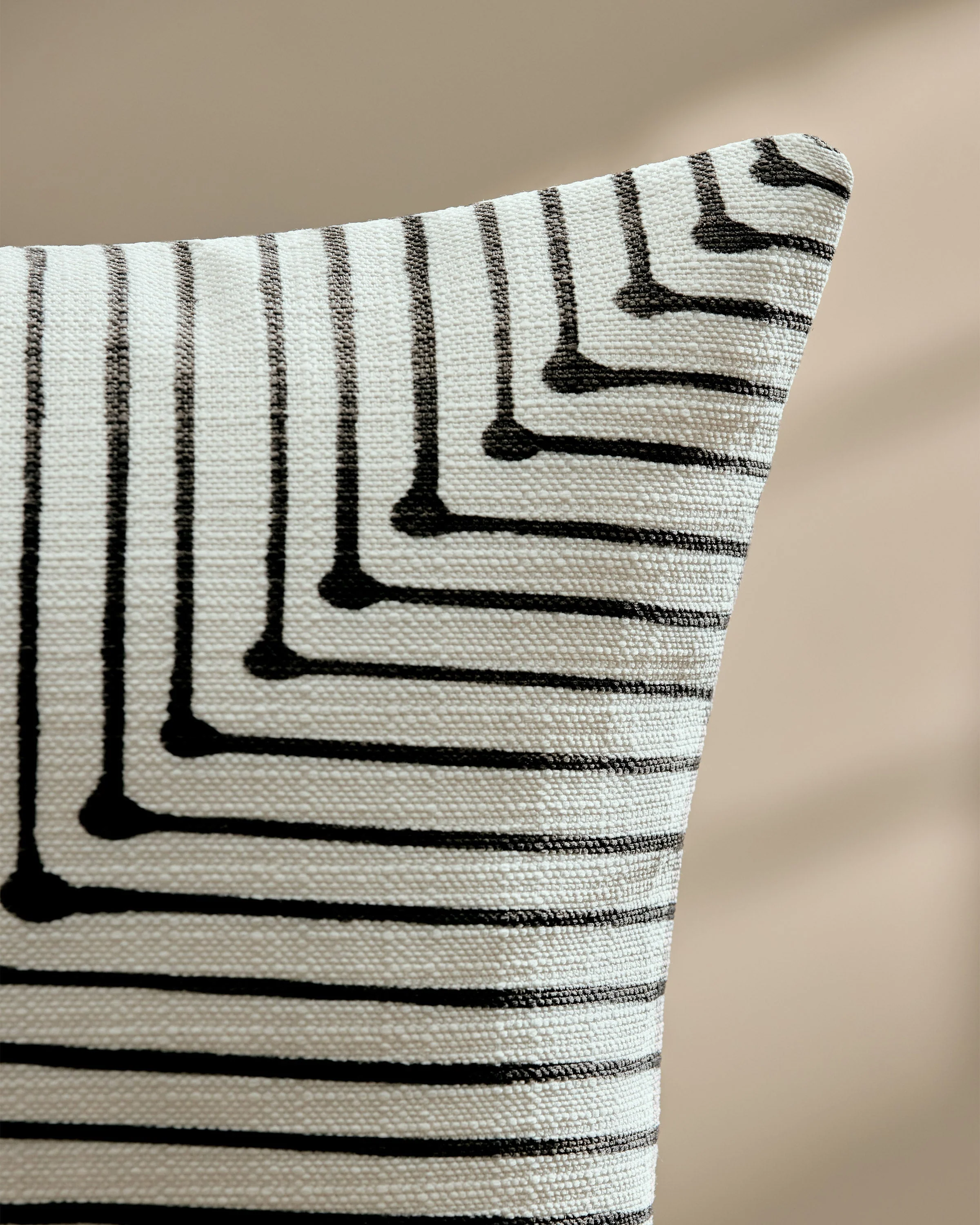Inkdrop Ivory Woven Throw Pillow by Jonathan Adler - Image 10