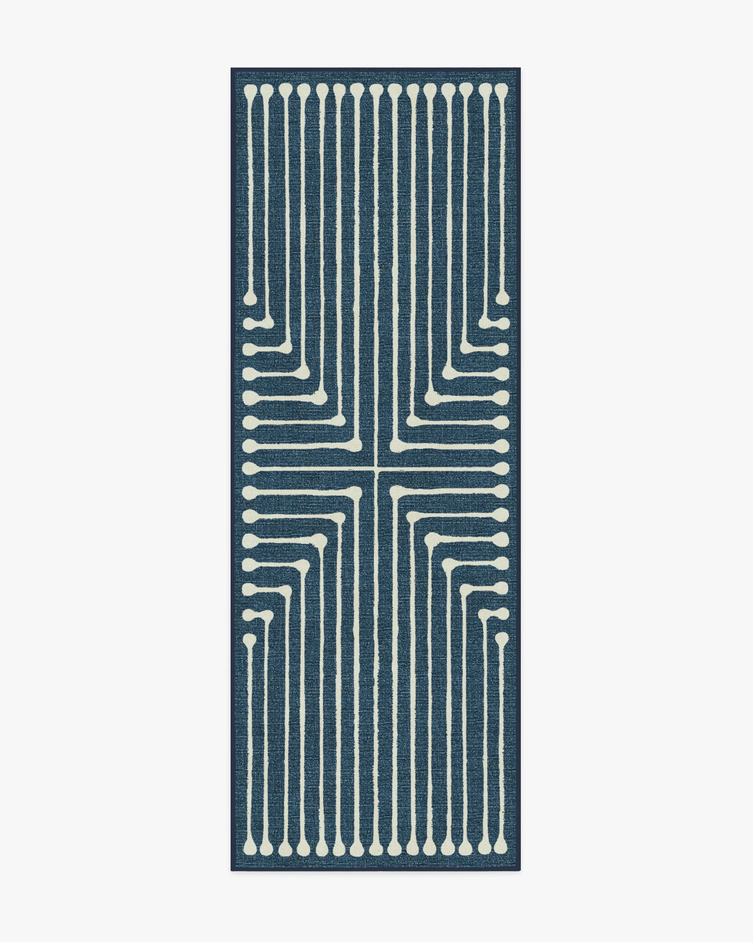 Inkdrop Lapis Blue Rug by Jonathan Adler - Image 3