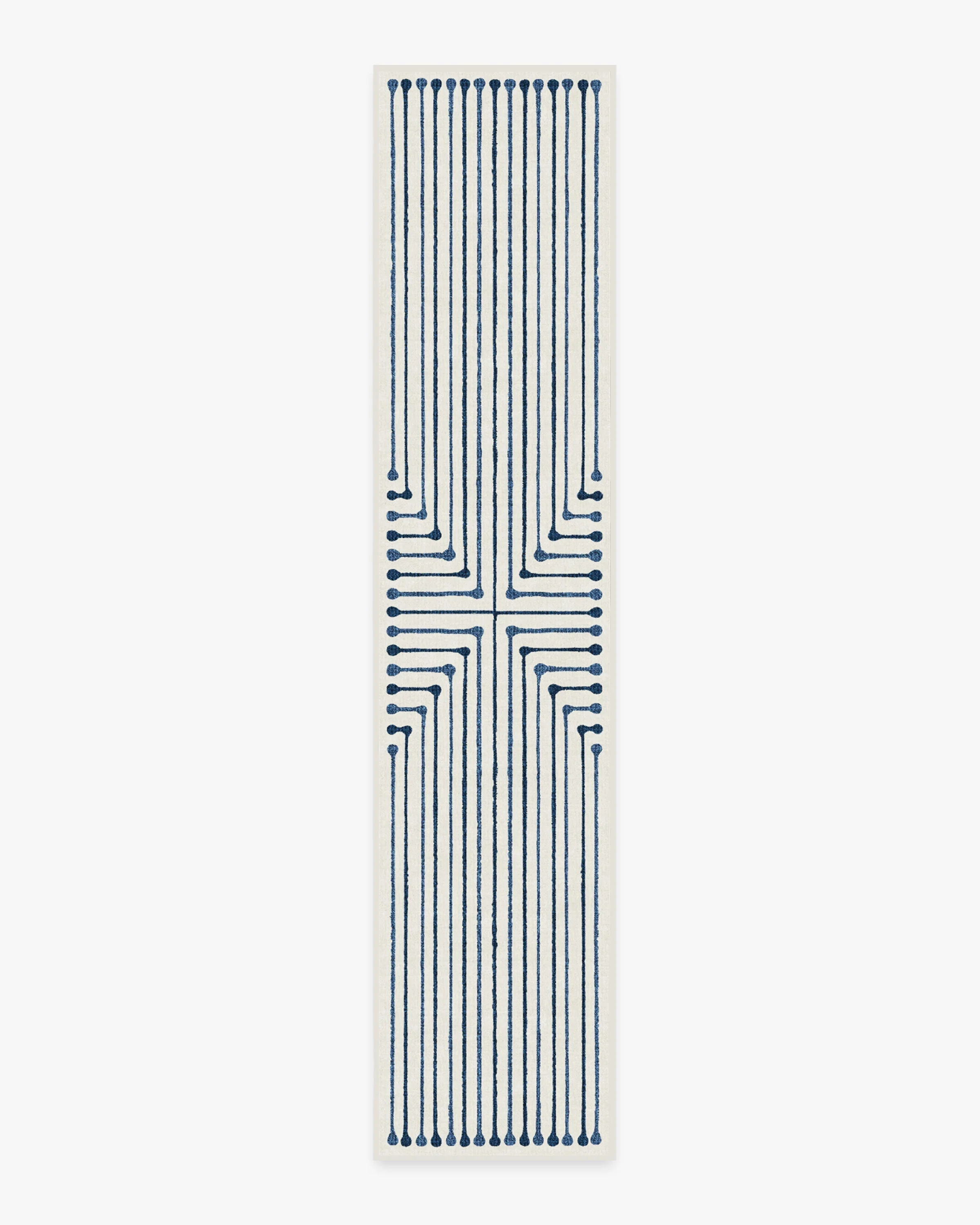 Inkdrop Slate Blue Rug by Jonathan Adler - Image 5