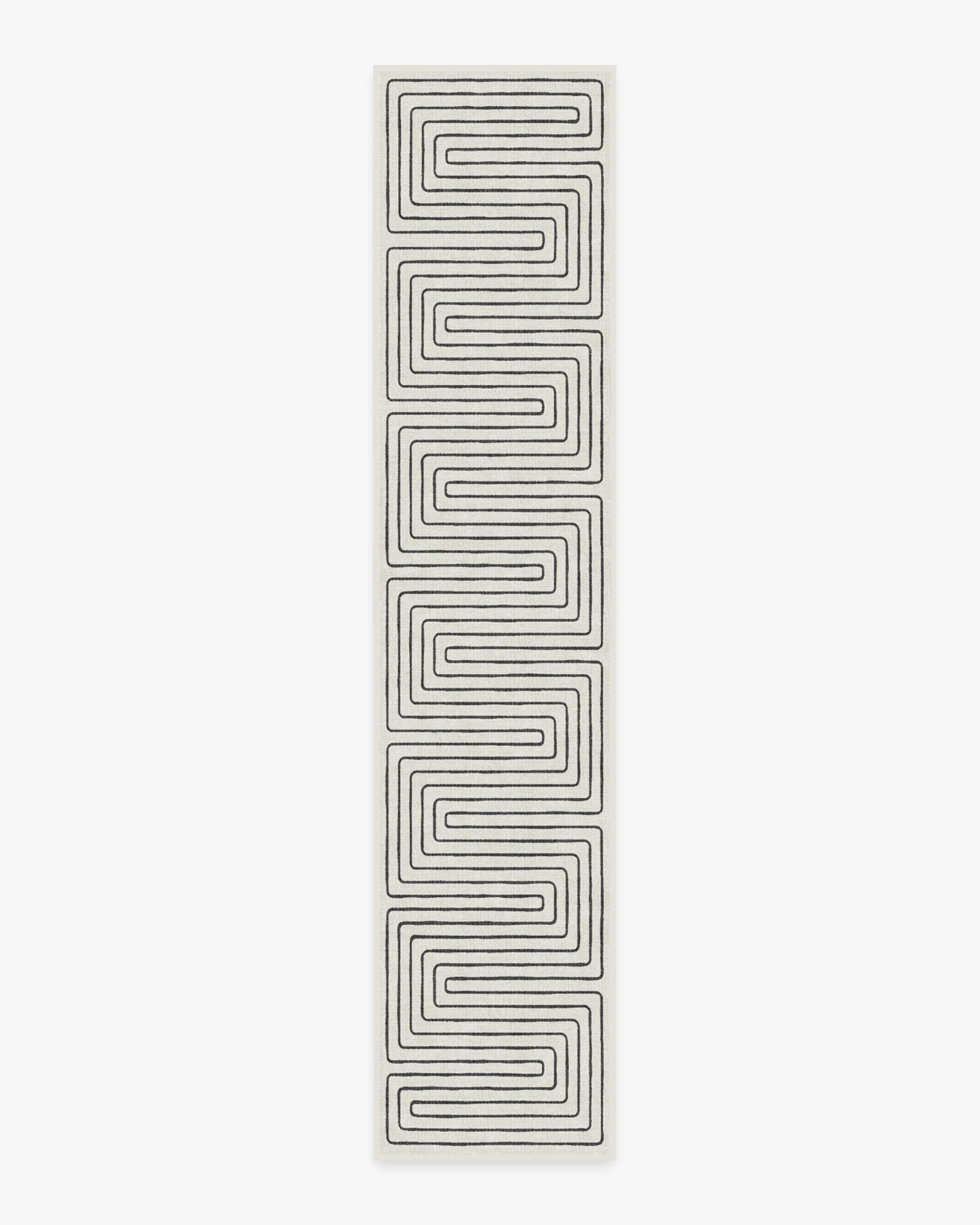 Labyrinth Black & Ivory Flatwoven Rug by Jonathan Adler - Image 12