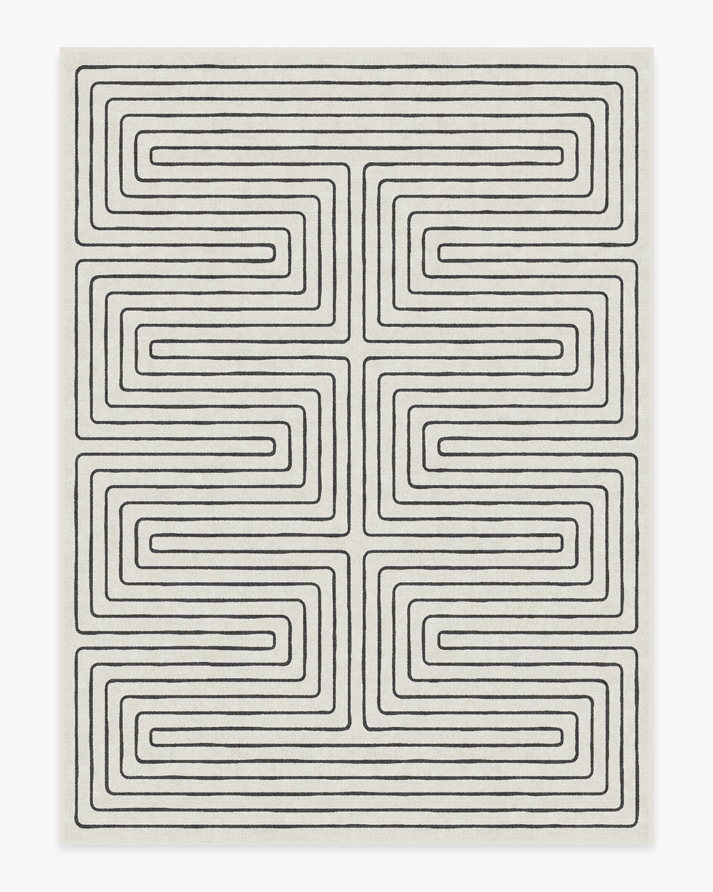 Labyrinth Black & Ivory Flatwoven Rug by Jonathan Adler - Image 17