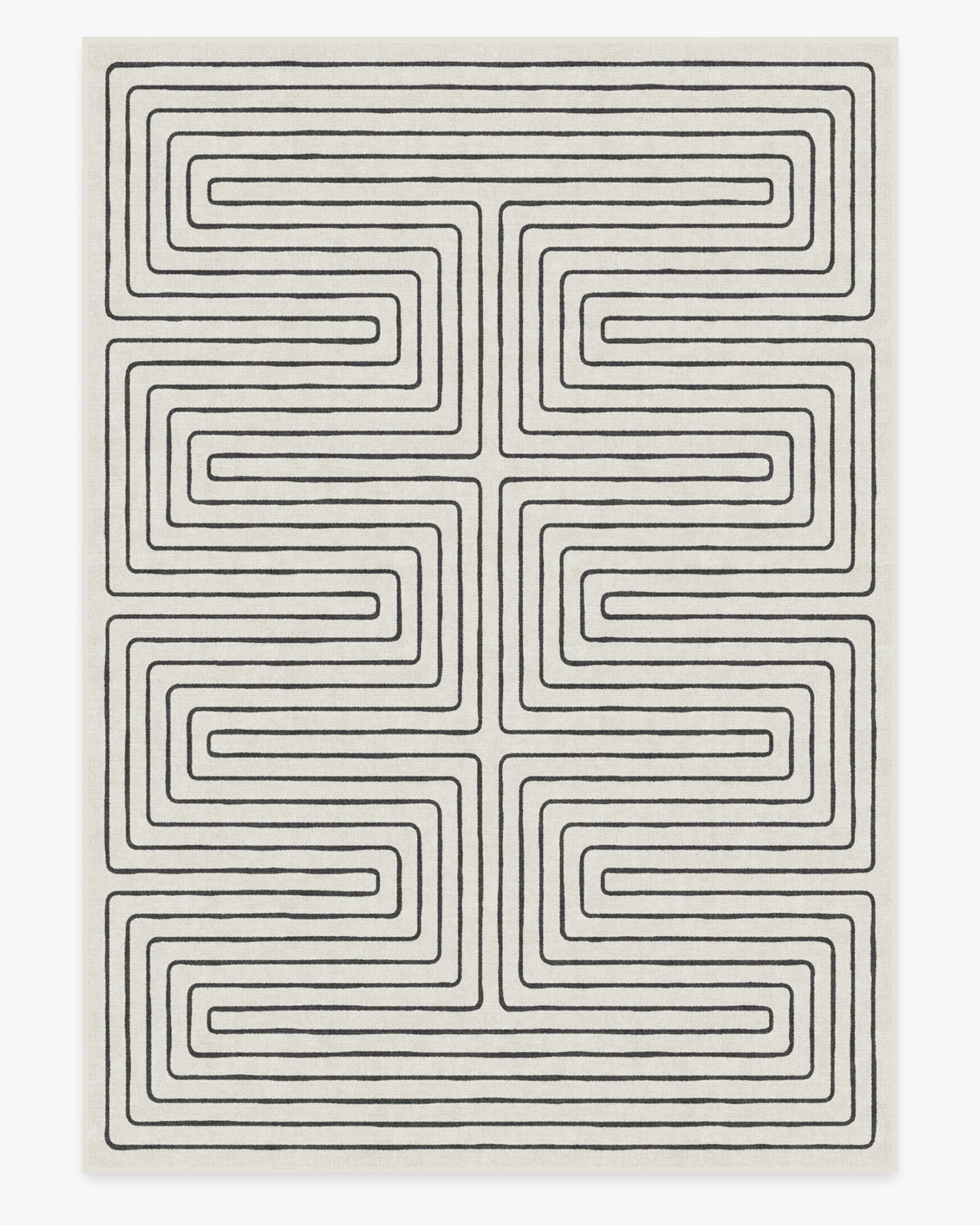 Labyrinth Black & Ivory Flatwoven Rug by Jonathan Adler - Image 18