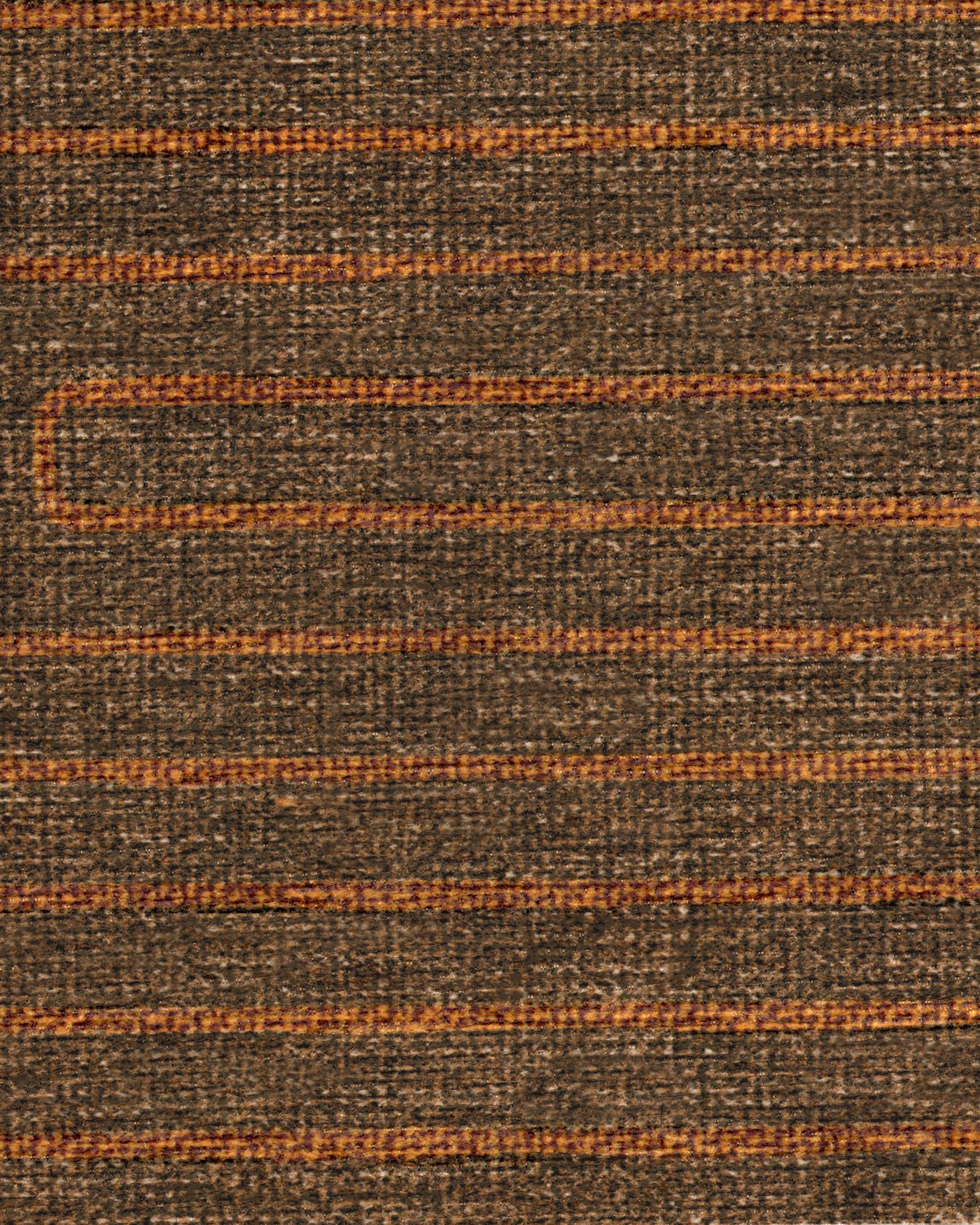Labyrinth Brown & Orange Flatwoven Rug by Jonathan Adler - Image 2