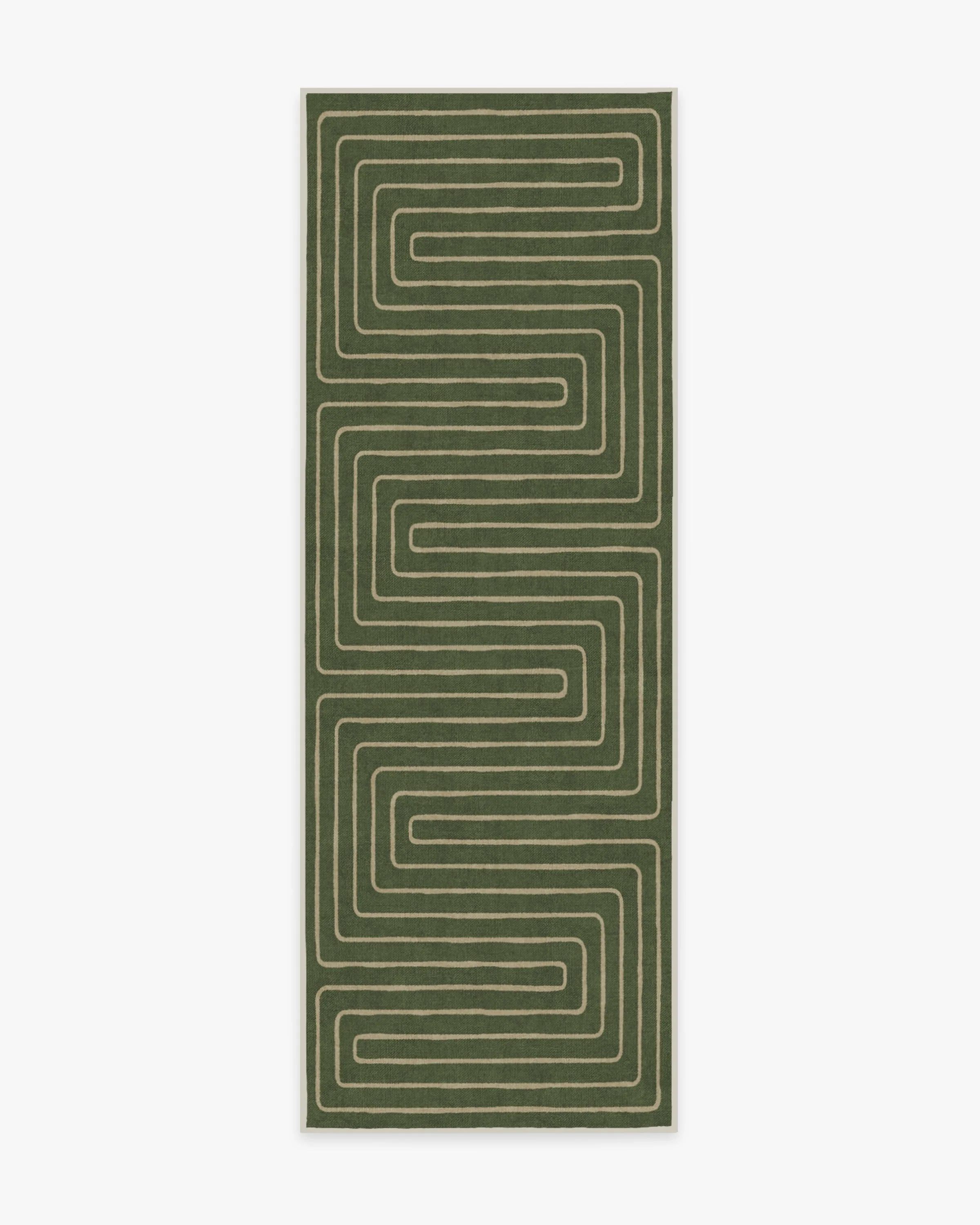 Labyrinth Fern Green Flatwoven Rug by Jonathan Adler - Image 10