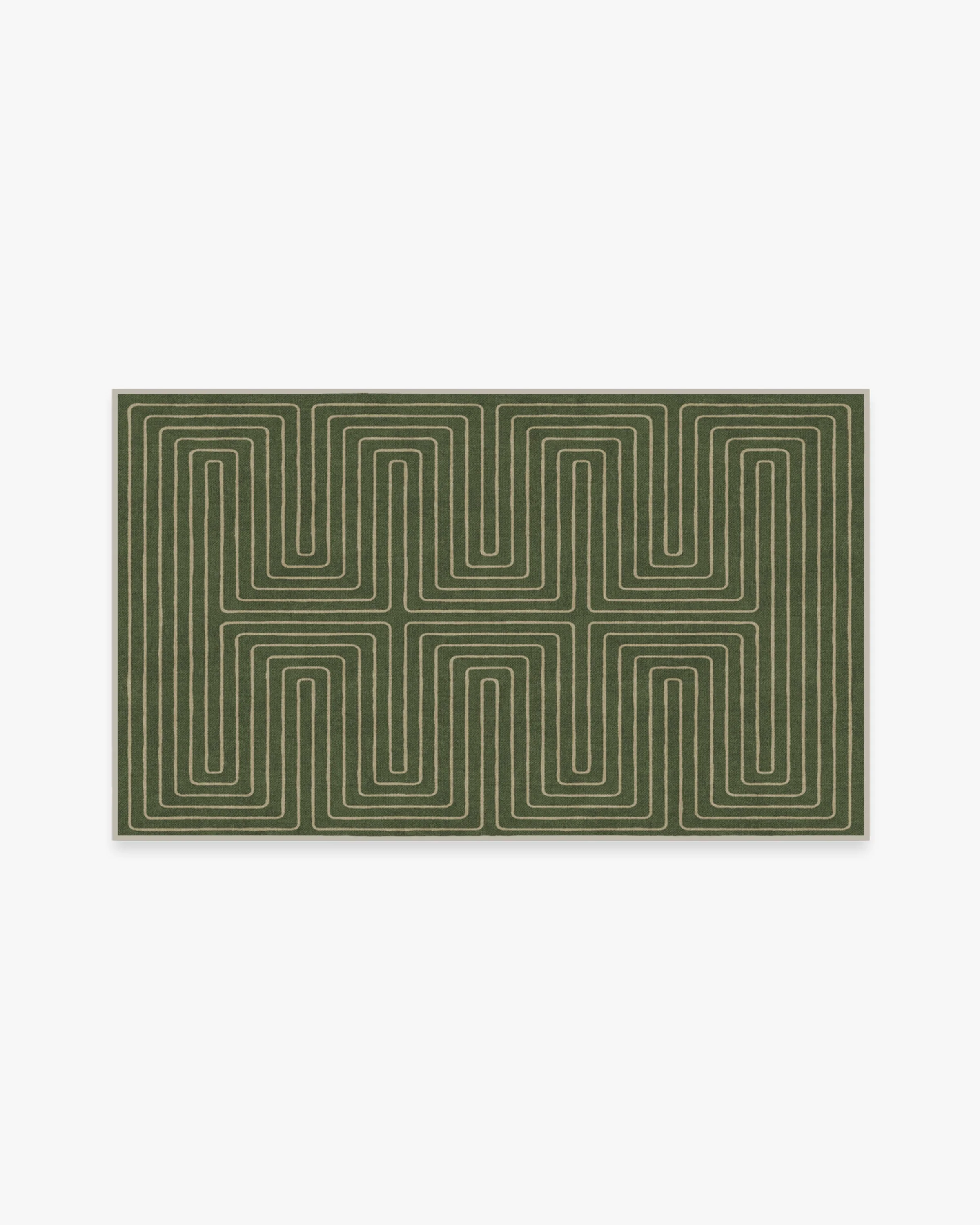 Labyrinth Fern Green Flatwoven Rug by Jonathan Adler - Image 13