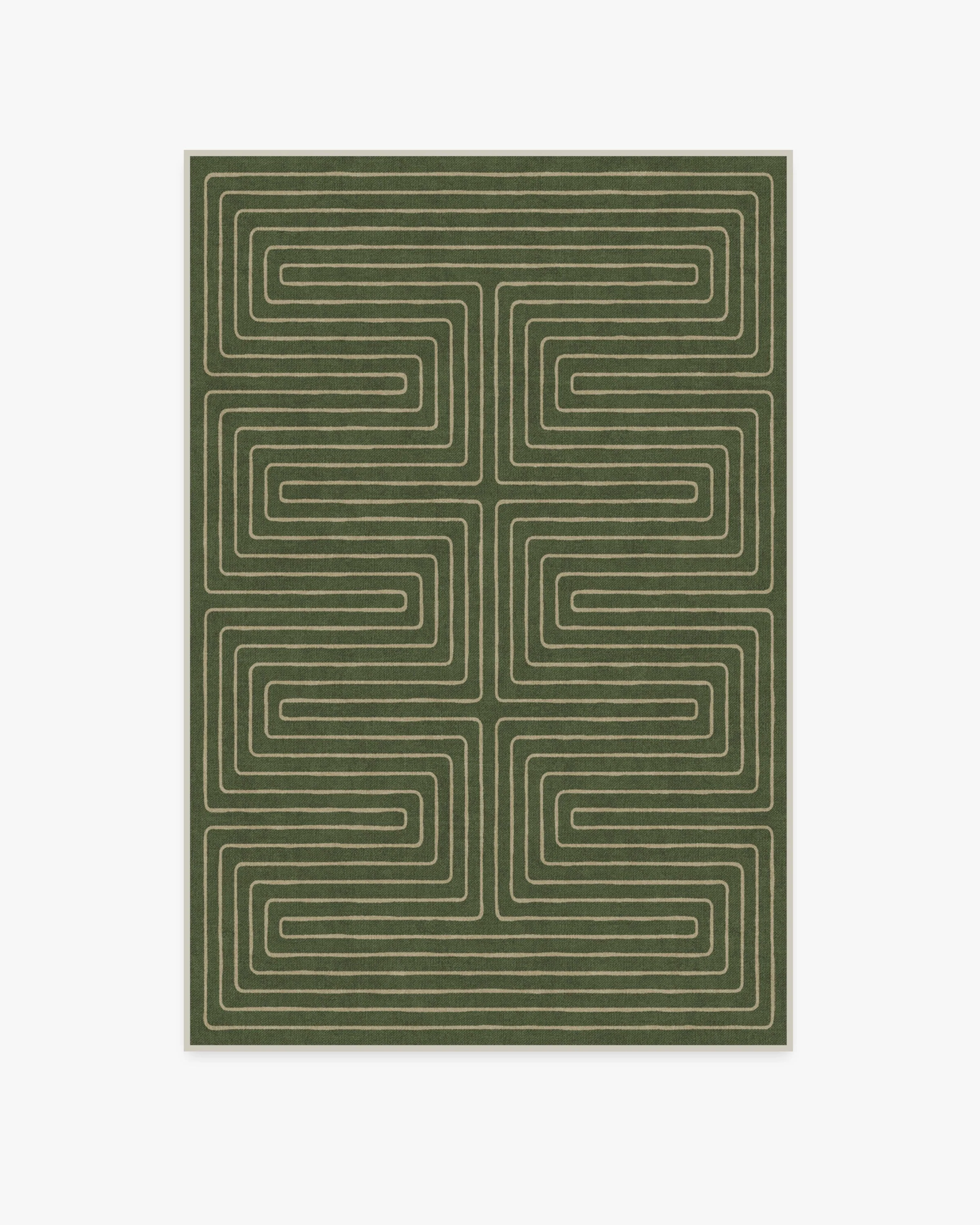 Labyrinth Fern Green Flatwoven Rug by Jonathan Adler - Image 14