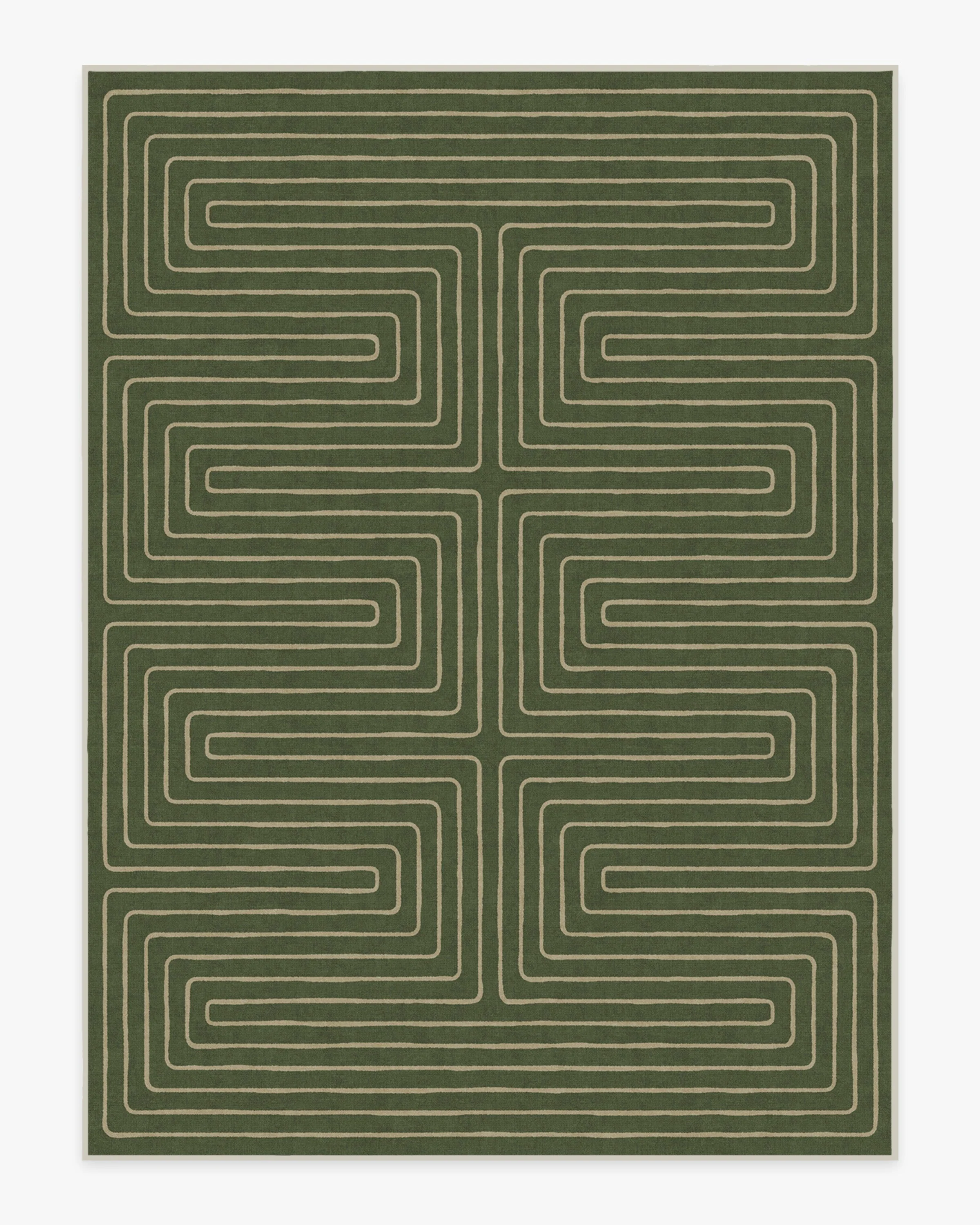 Labyrinth Fern Green Rug by Jonathan Adler - Image 10