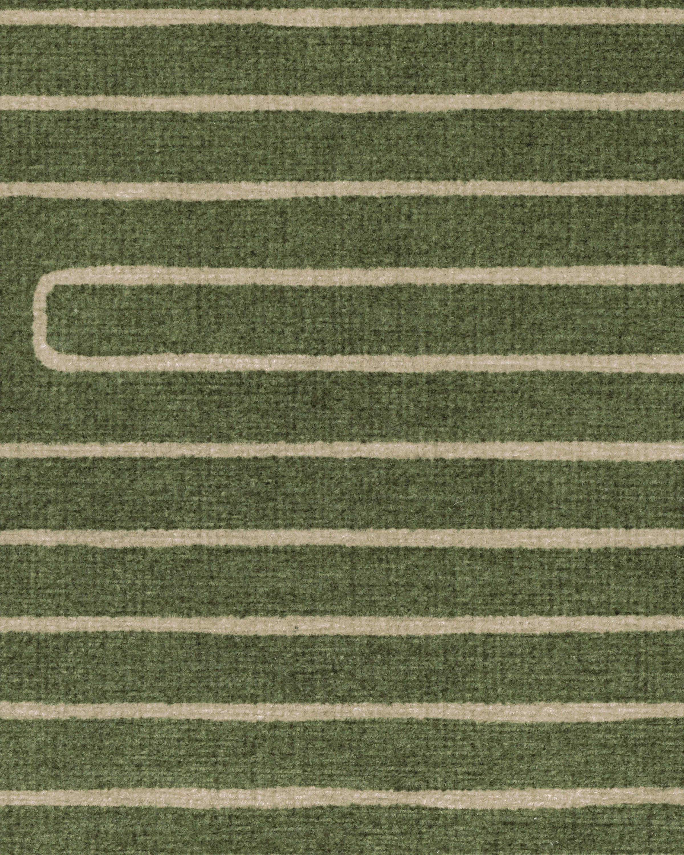 Labyrinth Fern Green Rug by Jonathan Adler - Image 12