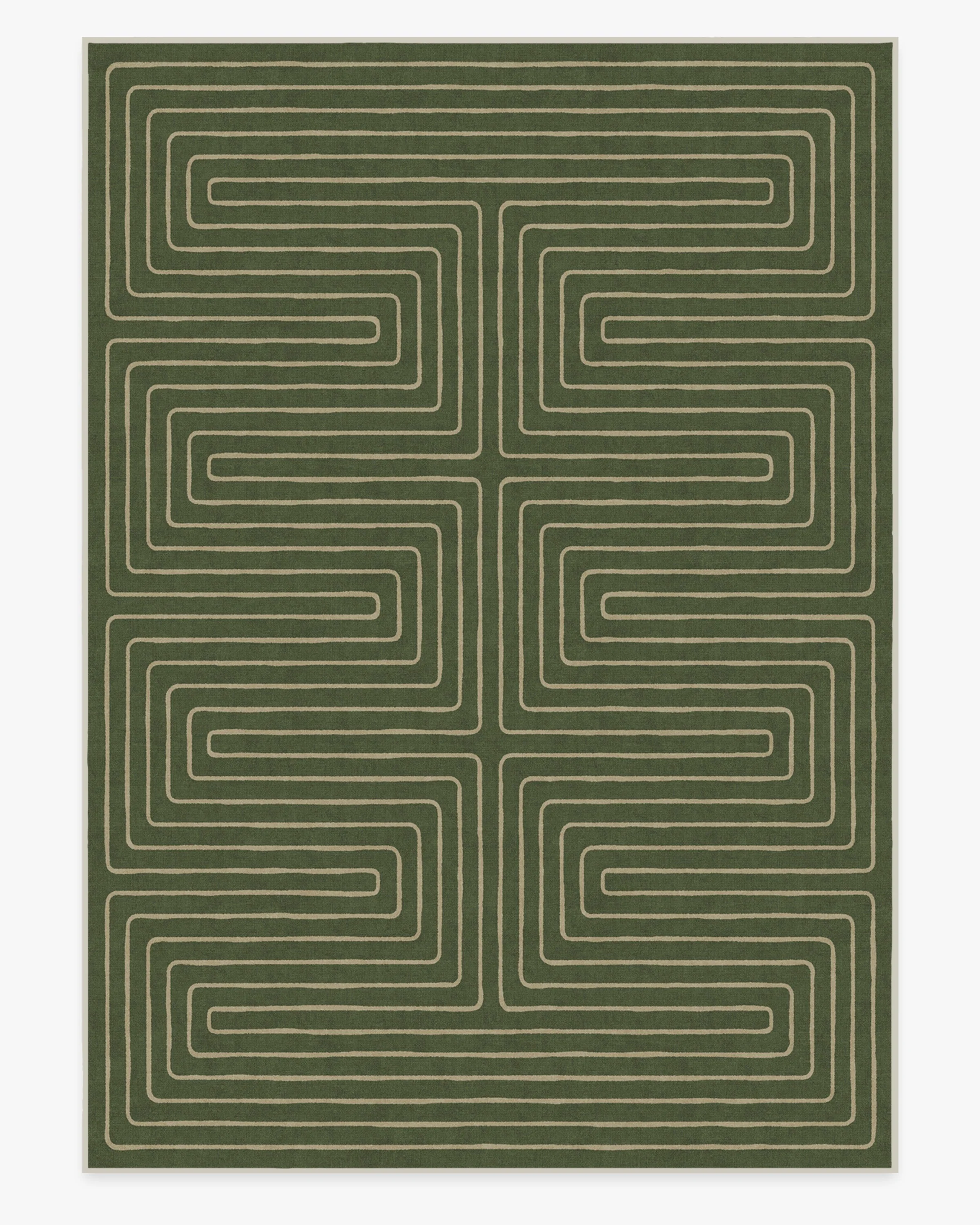 Labyrinth Fern Green Rug by Jonathan Adler - Image 14