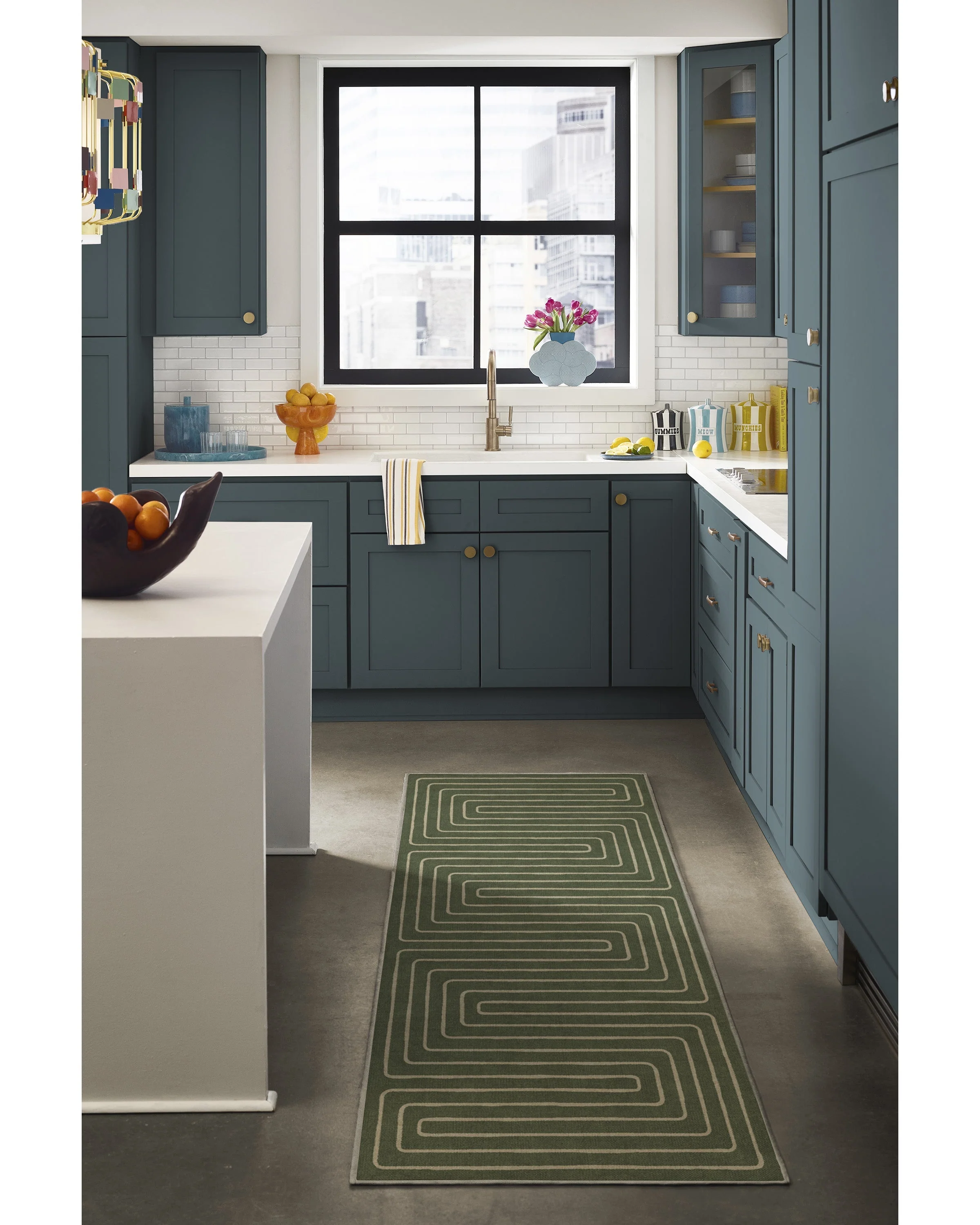 Labyrinth Fern Green Rug by Jonathan Adler - Image 17