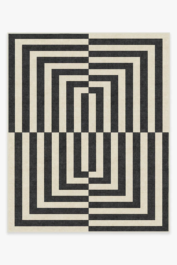 Op Art Charcoal Rug by Jonathan Adler - Image 8