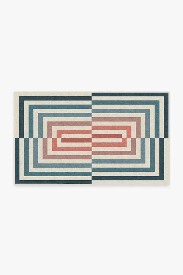 Op Art Teal Rug by Jonathan Adler - Image 5