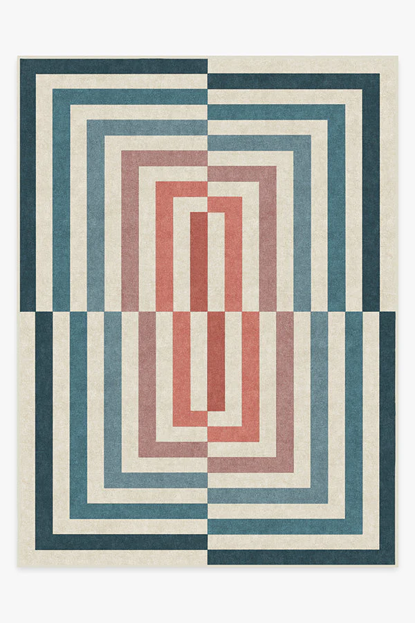Op Art Teal Rug by Jonathan Adler - Image 9